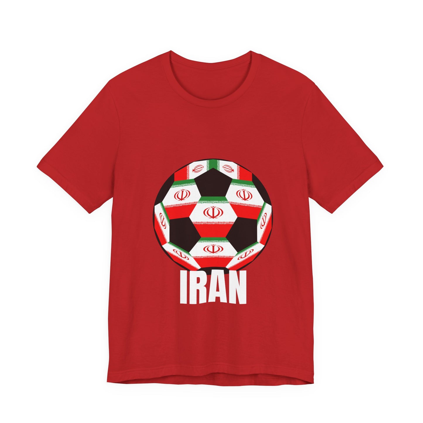 Iran Fan Specialty Soccer Ball Design T Shirt