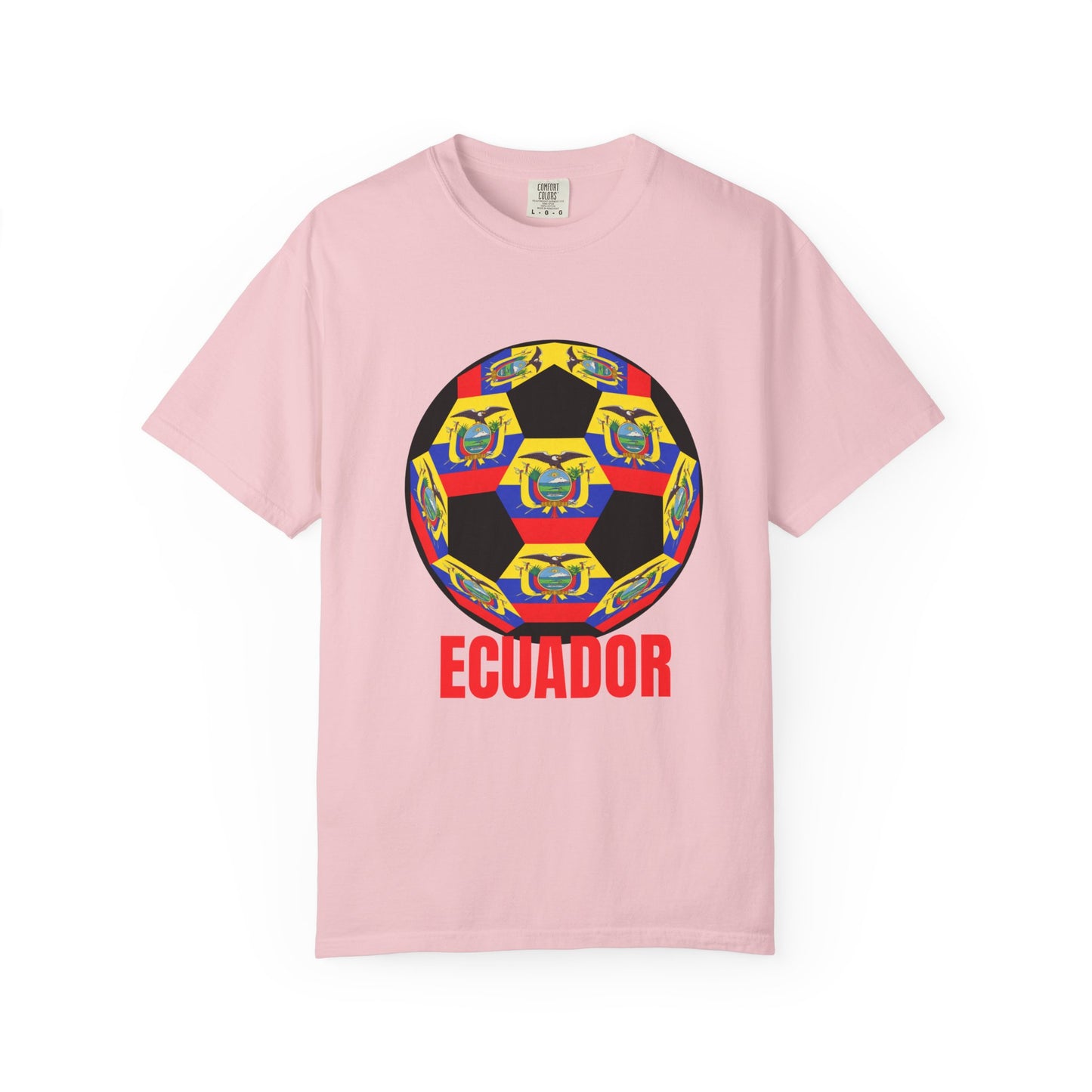 Ecuador Fan Specialty Soccer Ball Design T Shirt