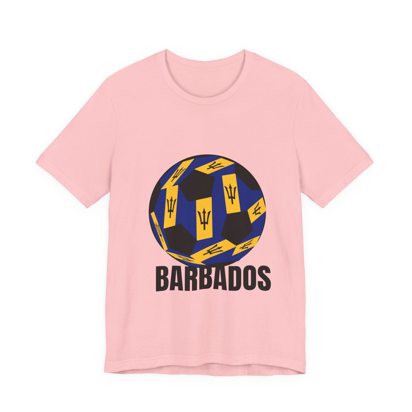 Barbados Fan Specialty Soccer Ball Design T Shirt