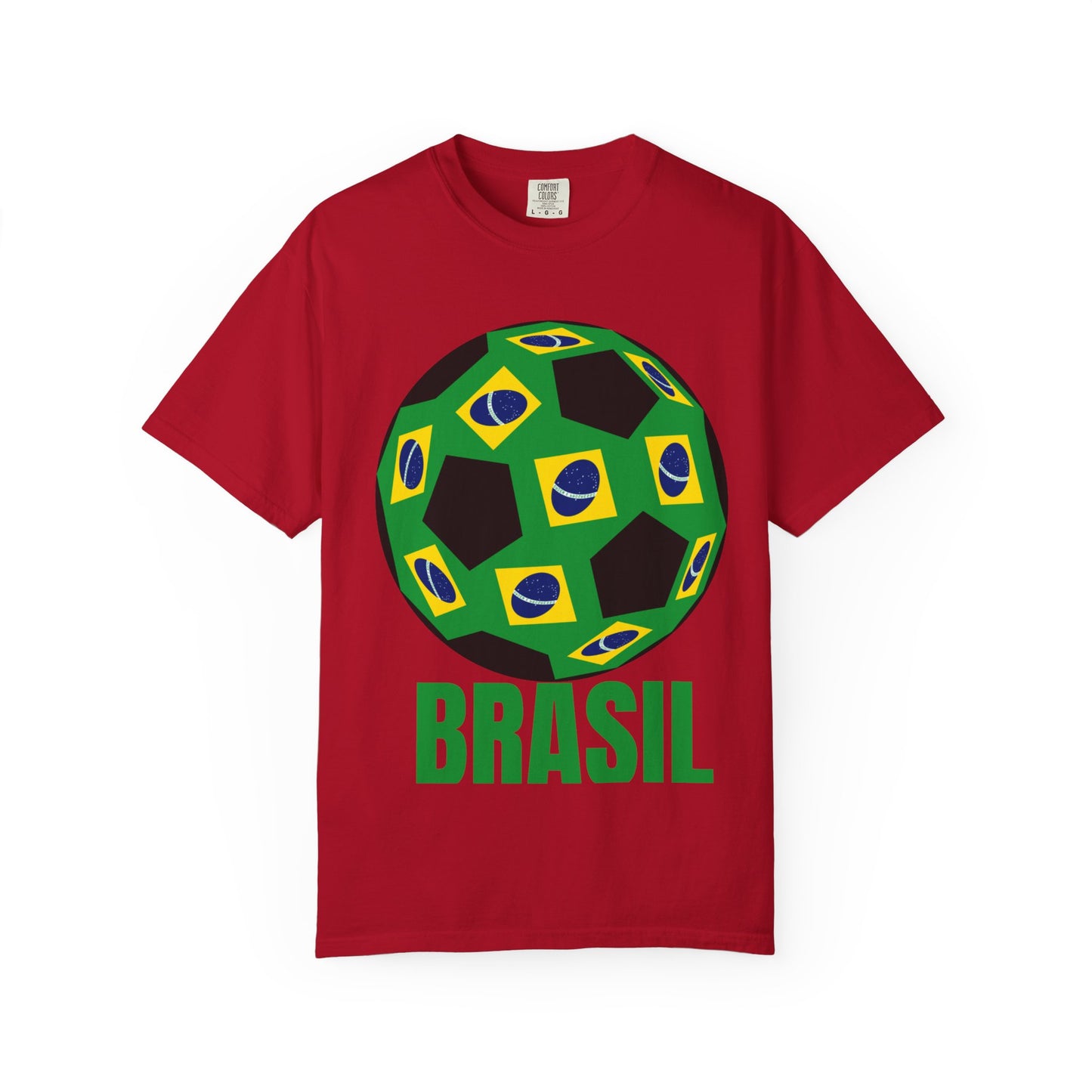 Brasil Fan Specialty Soccer Ball Design T Shirt