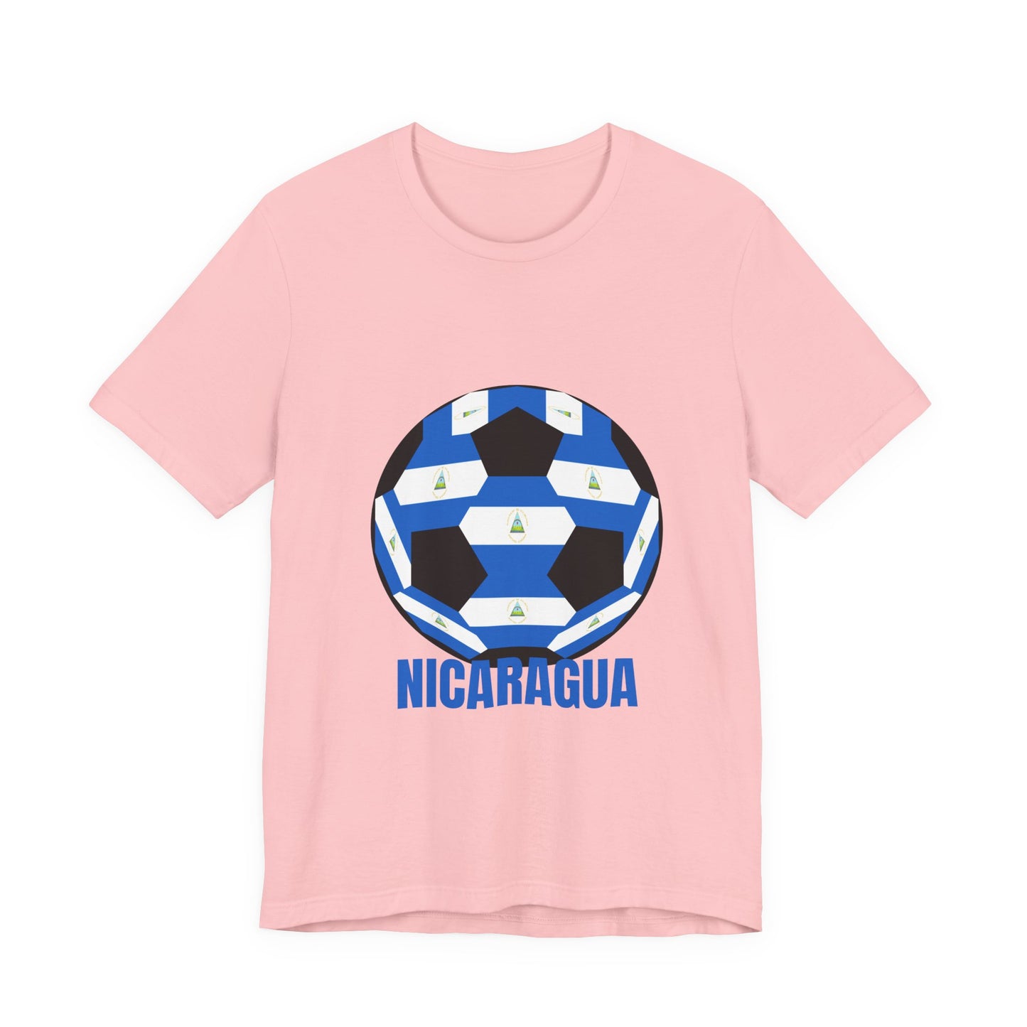 Nicaragua Fan Specialty Soccer Ball Design T Shirt