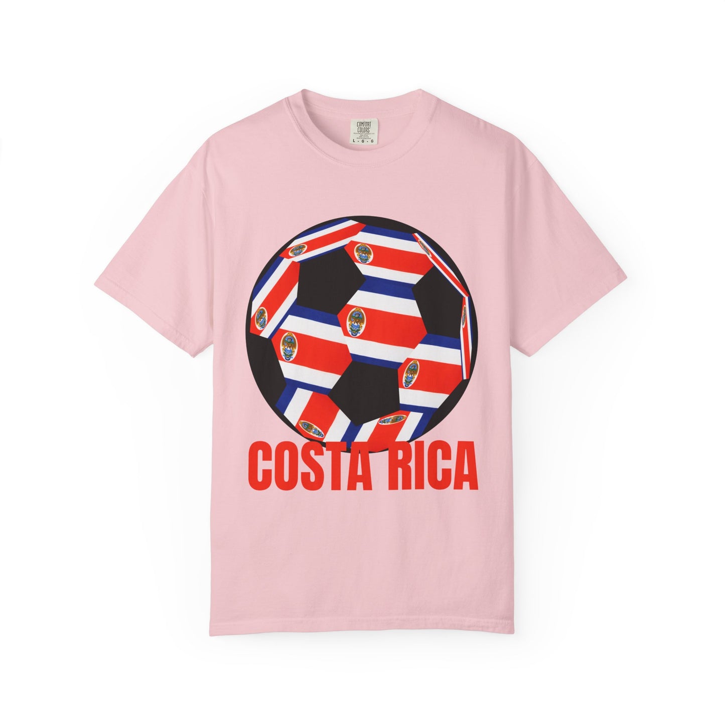 Costa Rica Fan Specialty Soccer Ball Design T Shirt