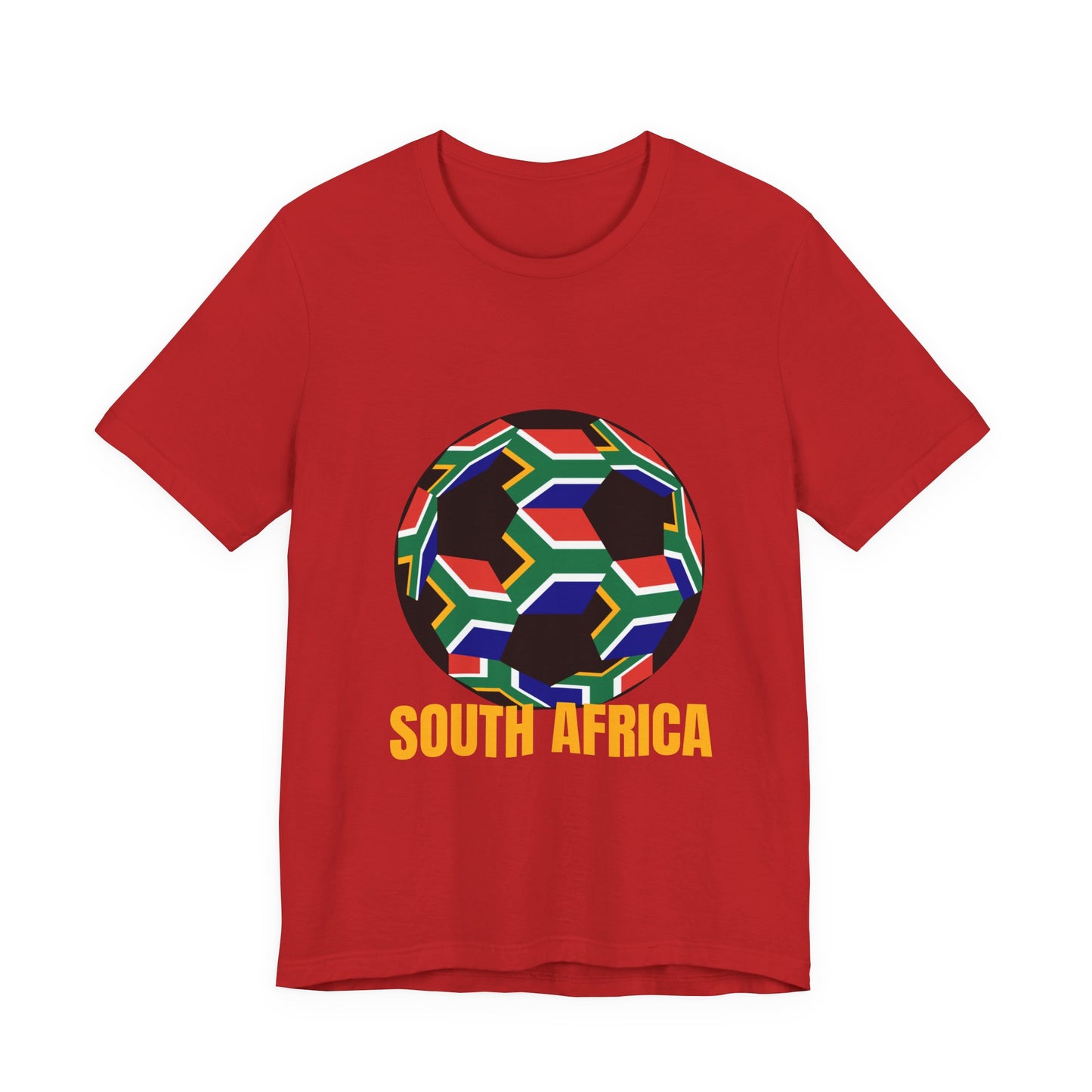 South Africa Fan Specialty Soccer Ball Design T Shirt