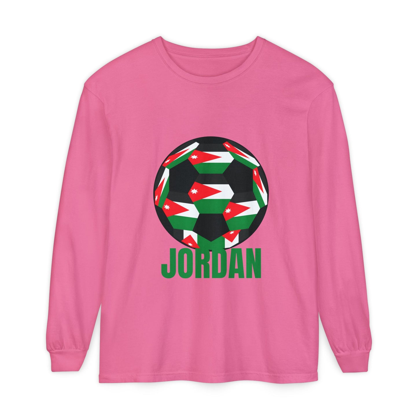 Jordan Fan Specialty Soccer Ball Design Long Sleeve Tee