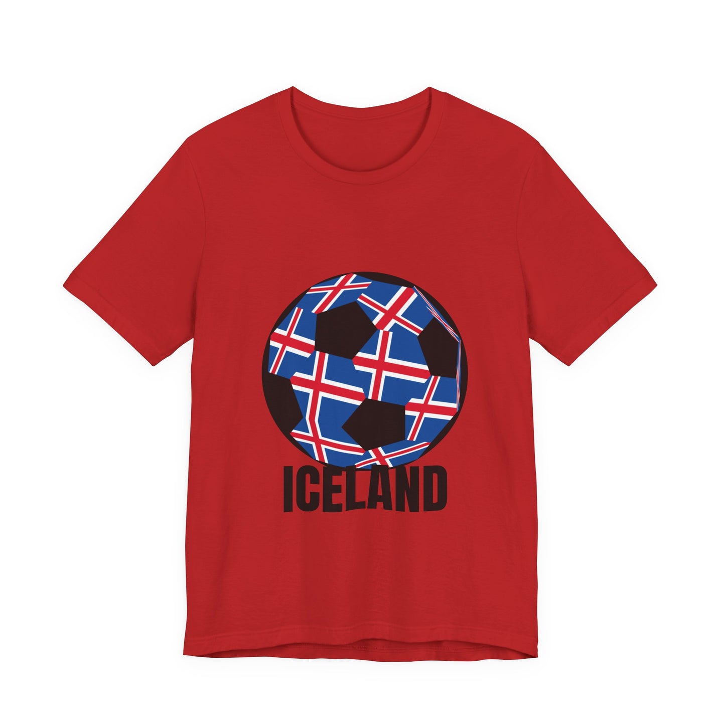 Iceland Fan Specialty Soccer Ball Design T Shirt