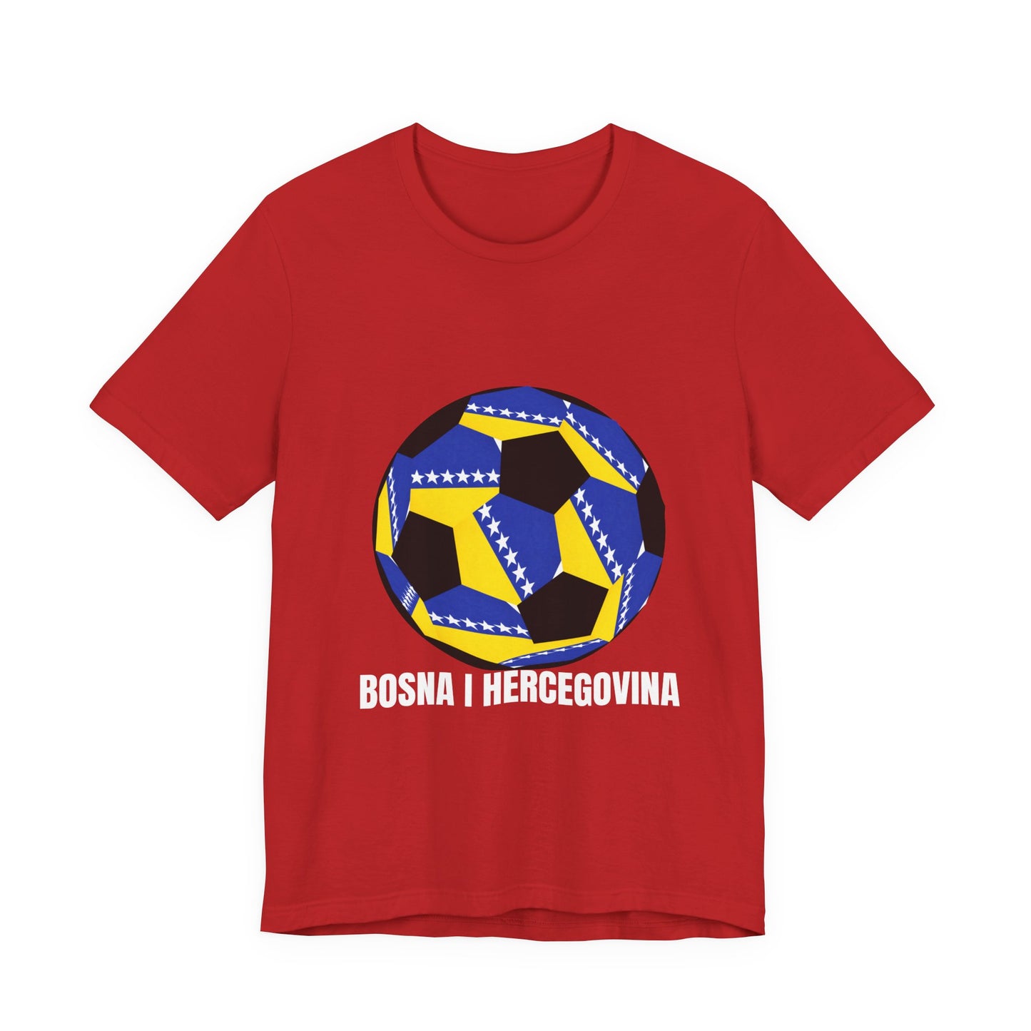 Bosnia Herzegovina Fan Specialty Soccer Ball Design T Shirt