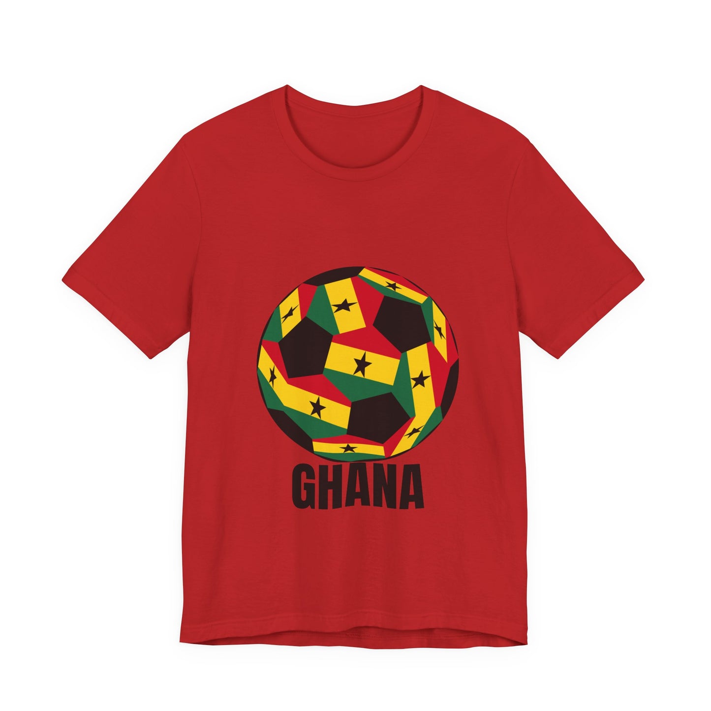Ghana Fan Specialty Soccer Ball Design T Shirt