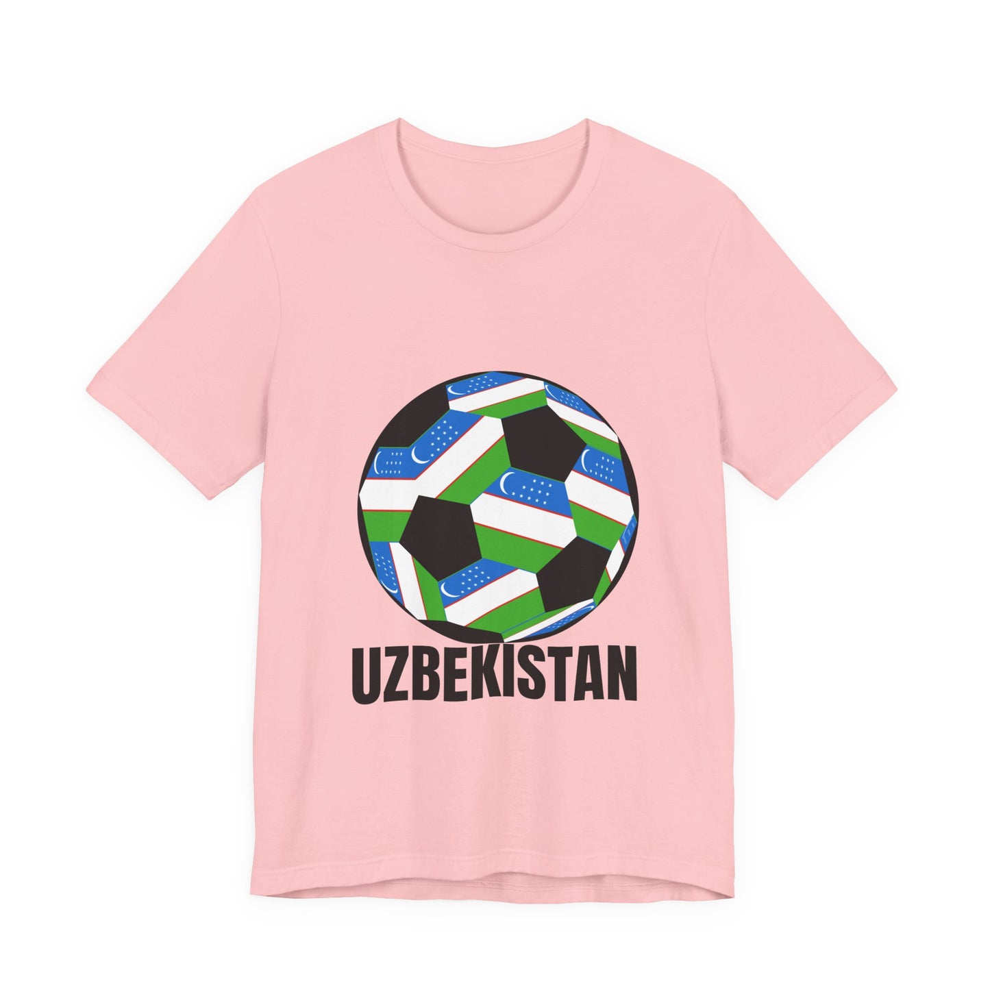 Uzbekistan Fan Specialty Soccer Ball Design T Shirt