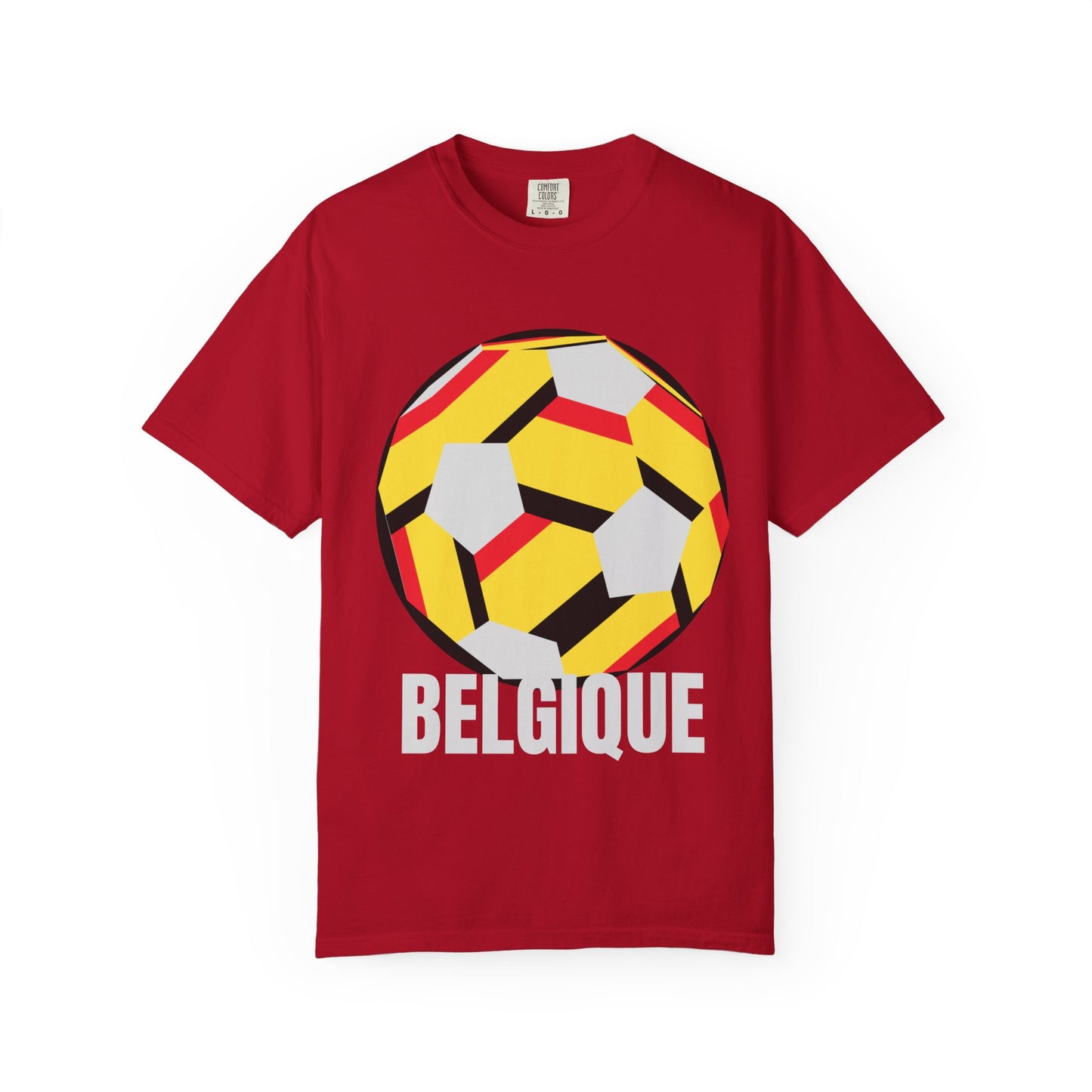 Belgique Fan Specialty Soccer Ball Design T Shirt