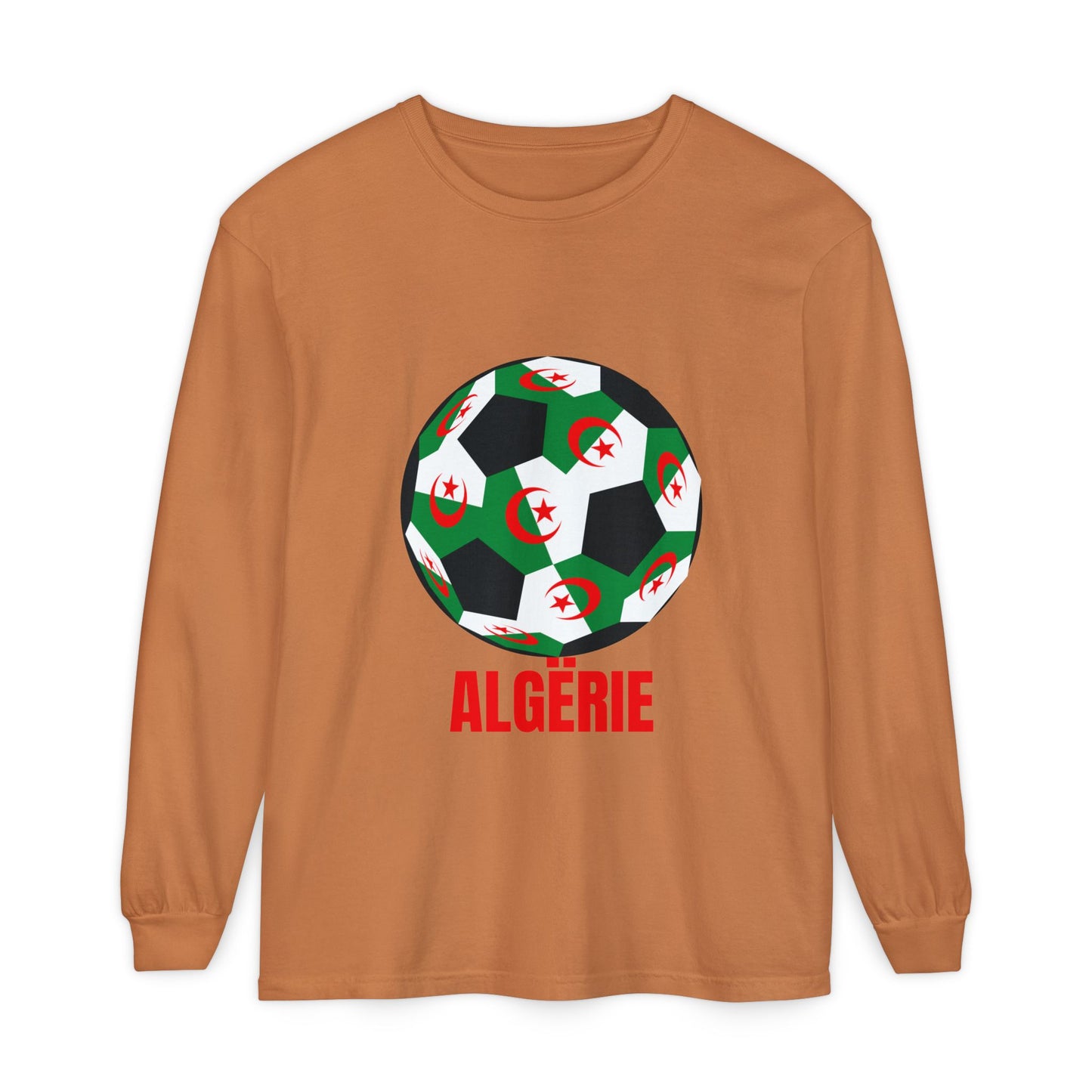 ALGËRIE Fan Specialty Soccer Ball Design T Shirt