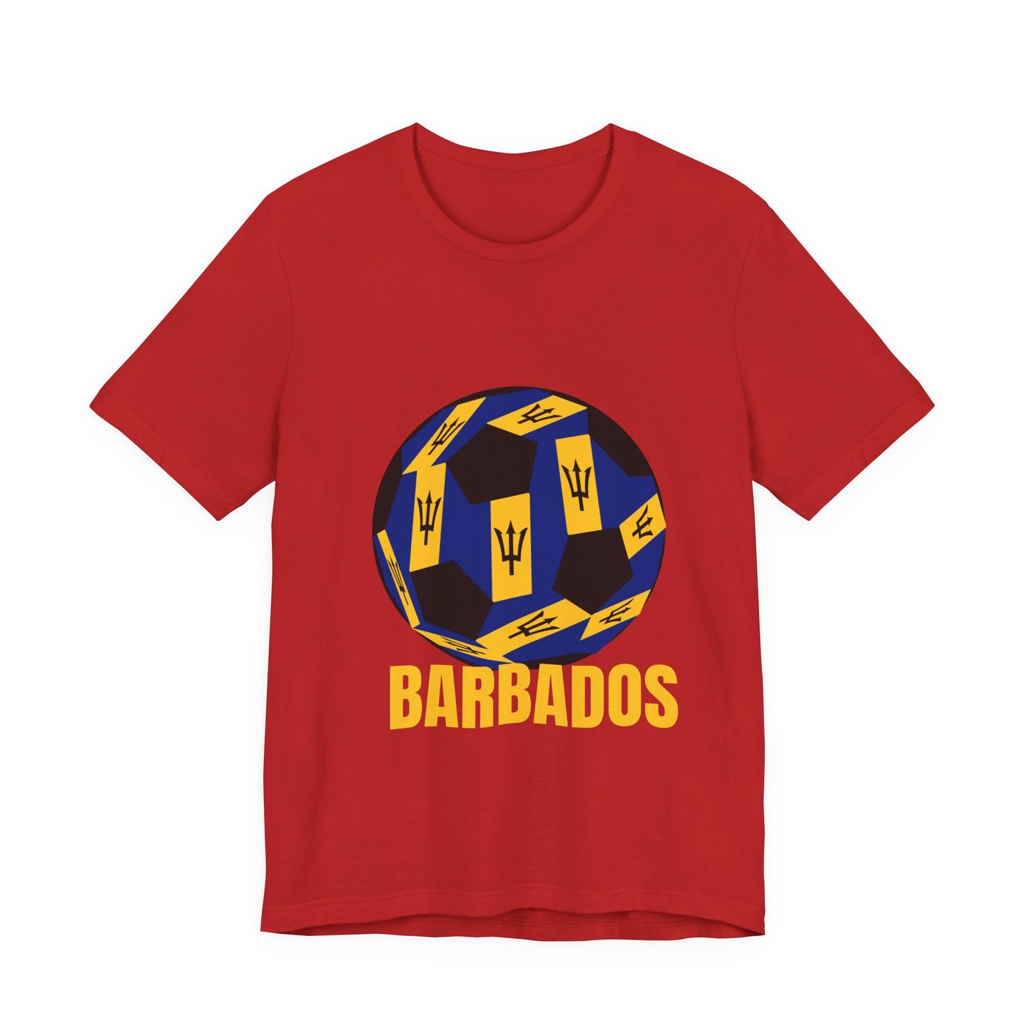 Barbados Fan Specialty Soccer Ball Design T Shirt