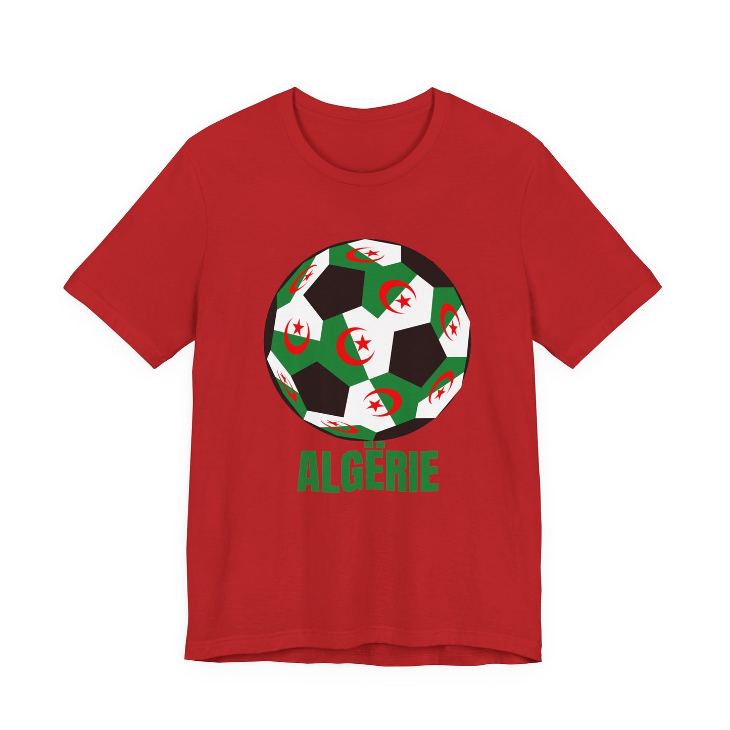 ALGËRIE Fan Specialty Soccer Ball Design T Shirt