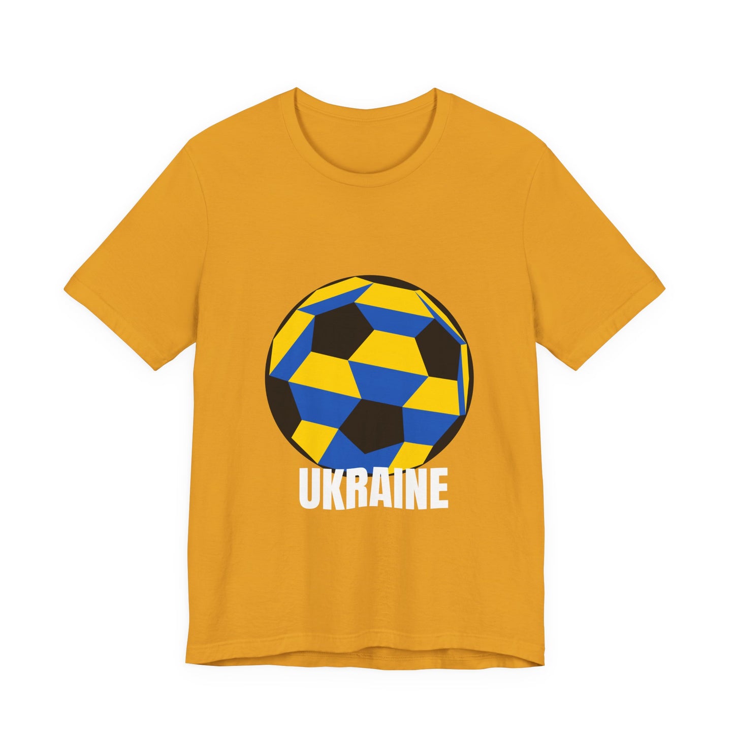 Ukraine Fan Specialty Soccer Ball Design T Shirt