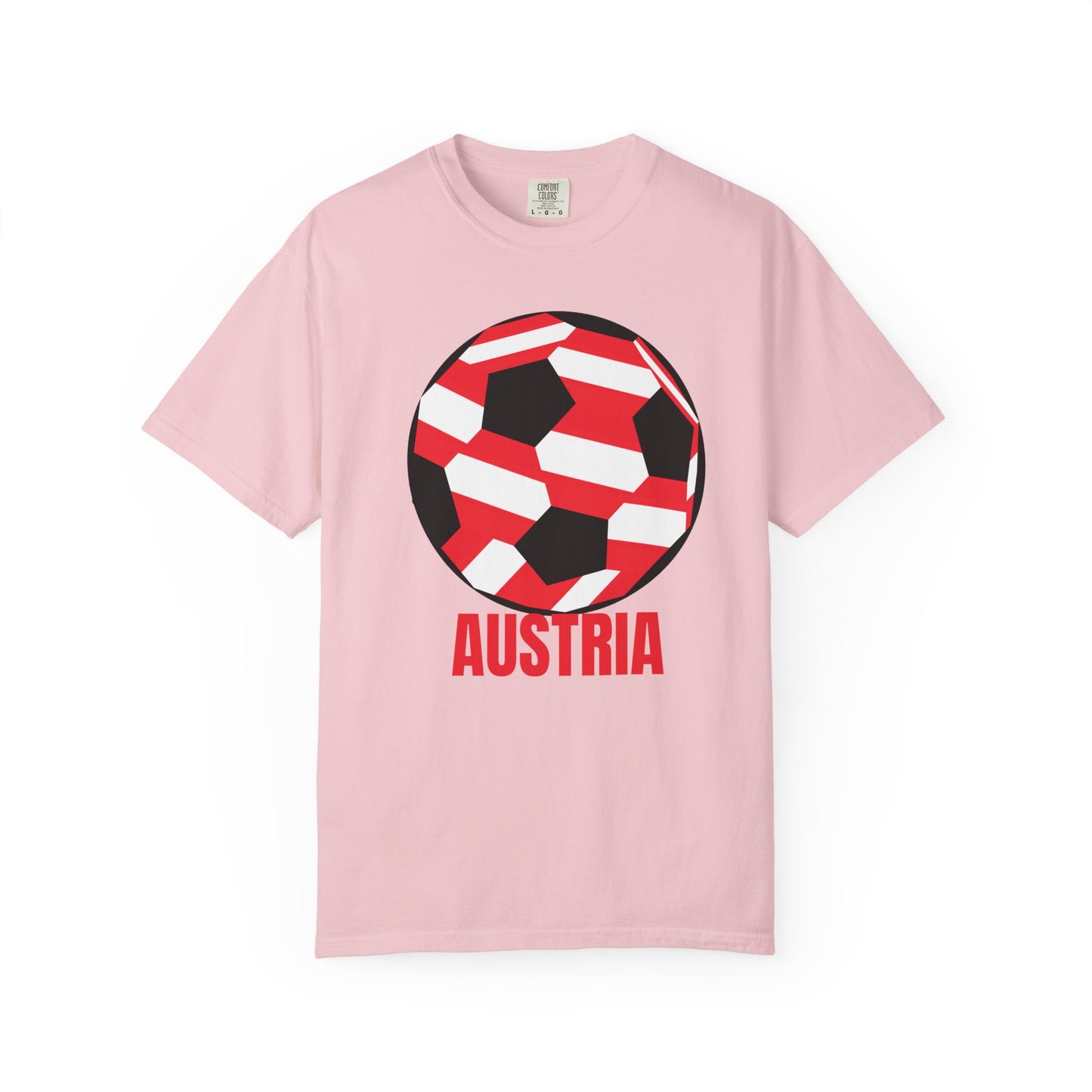 Austria Fan Specialty Soccer Ball Design T-SHirt