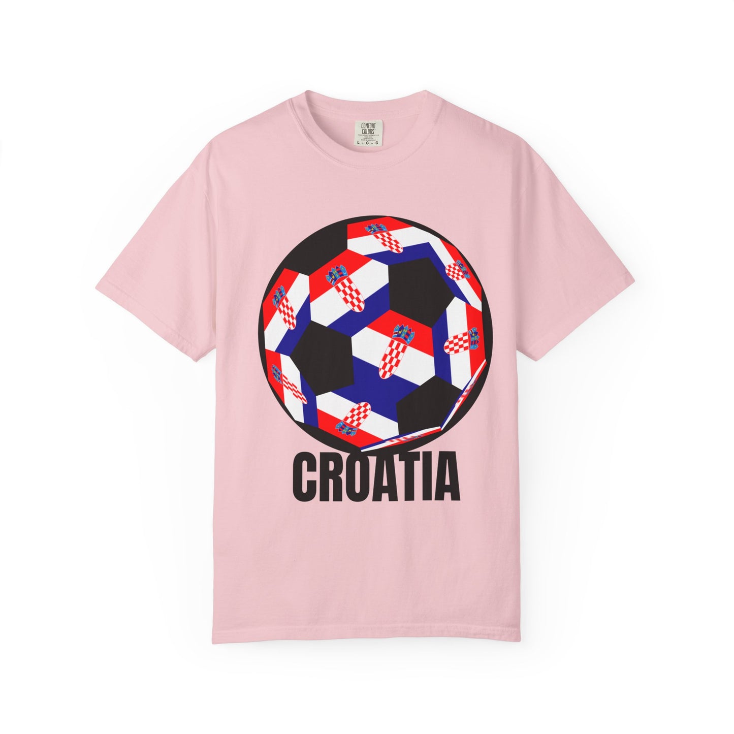 Croatia Fan Specialty Soccer Ball Design T Shirt