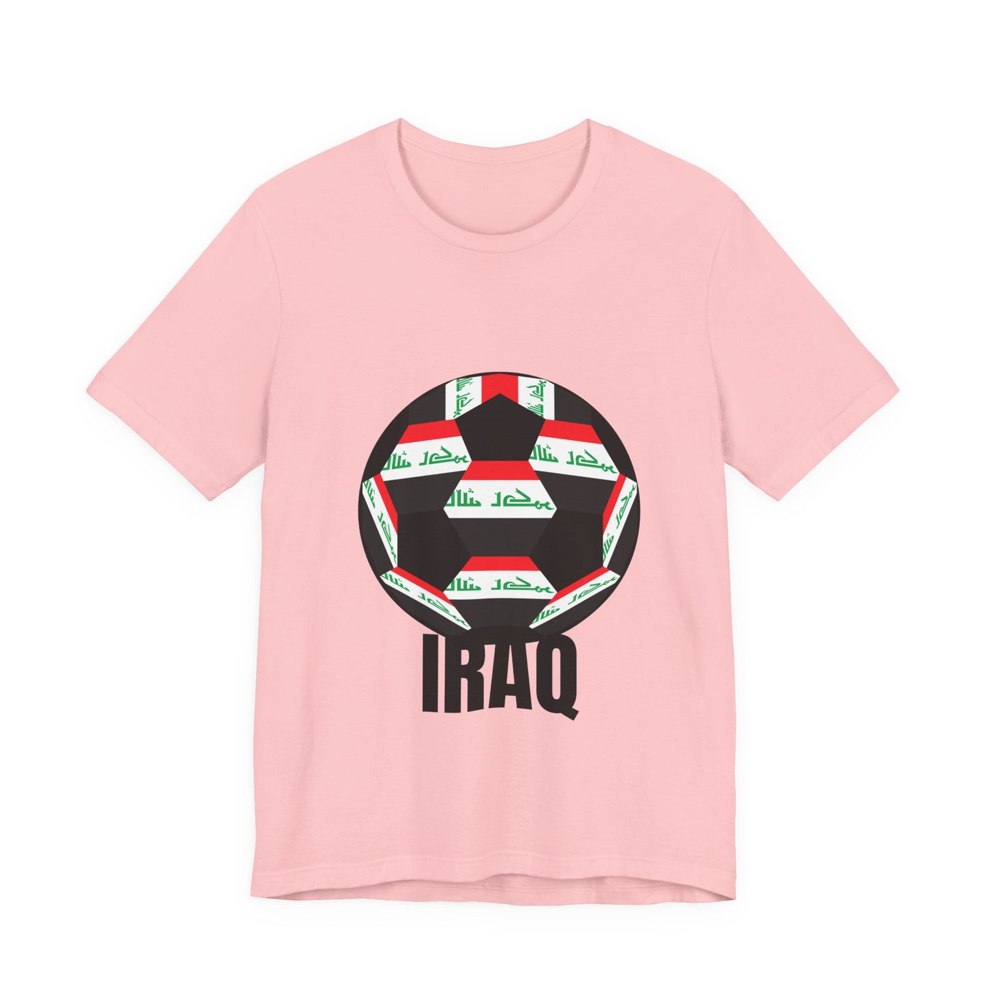 Iraq Fan Specialty Soccer Ball Design T Shirt