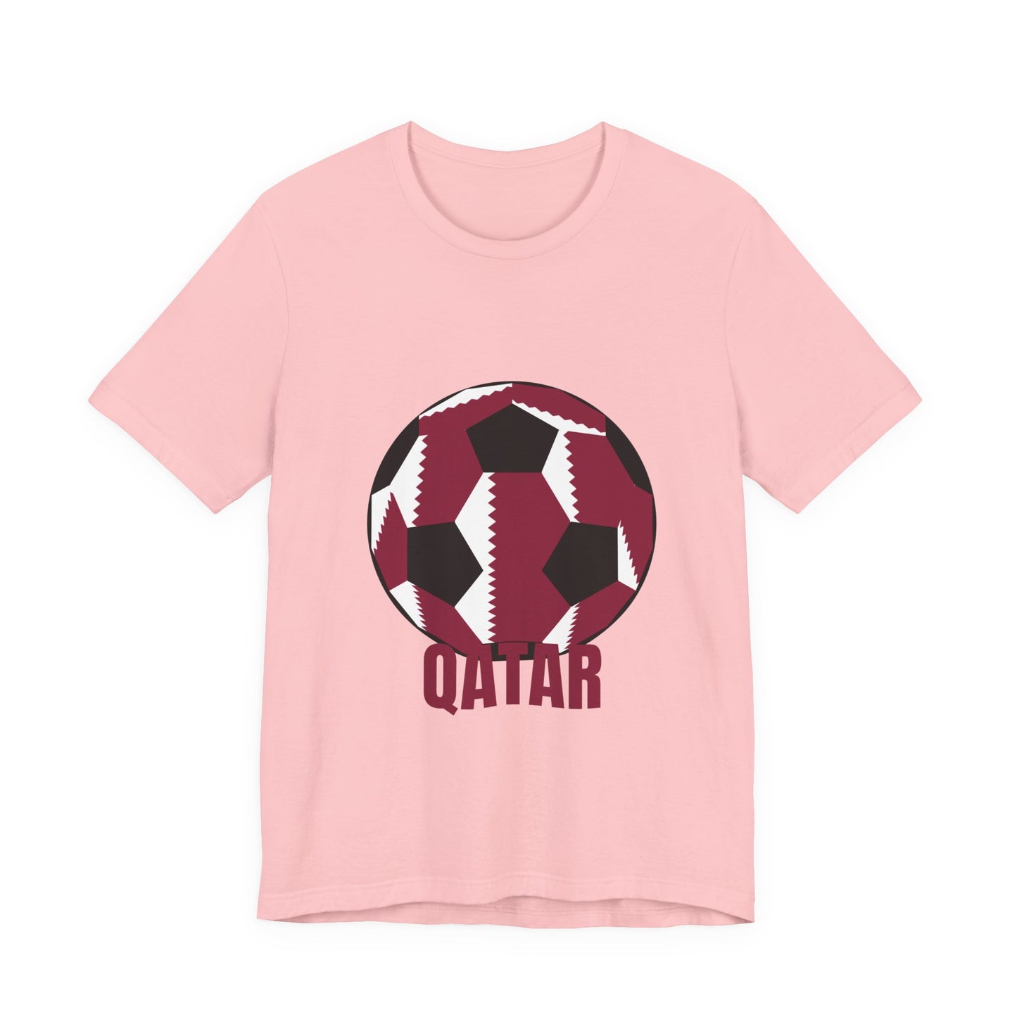 Qatar Fan Specialty Soccer Ball Design T Shirt