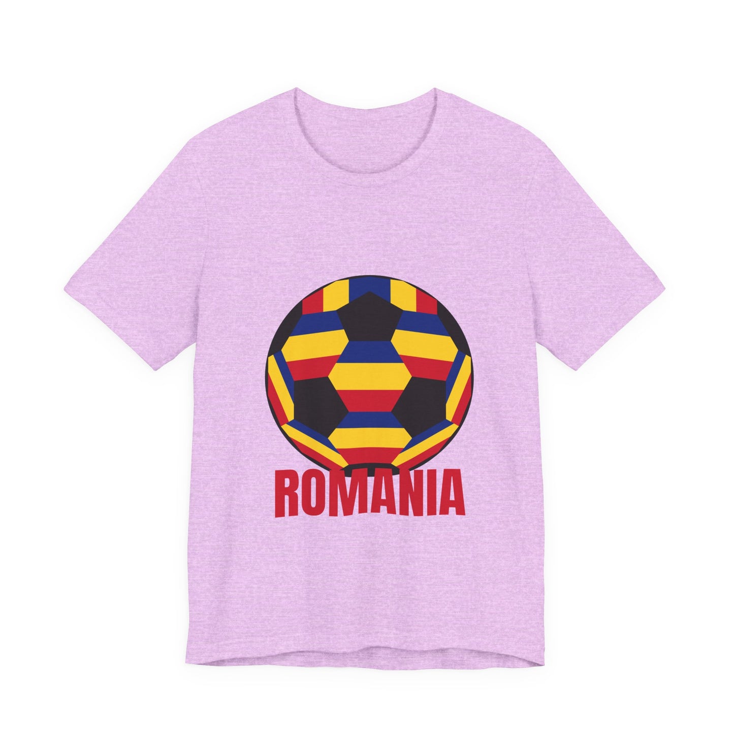Romania Fan Specialty Soccer Ball Design T Shirt