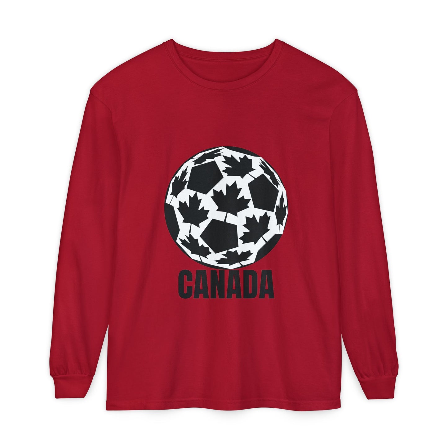 Canada Fan Specialty Soccer Ball Design Long Sleeve