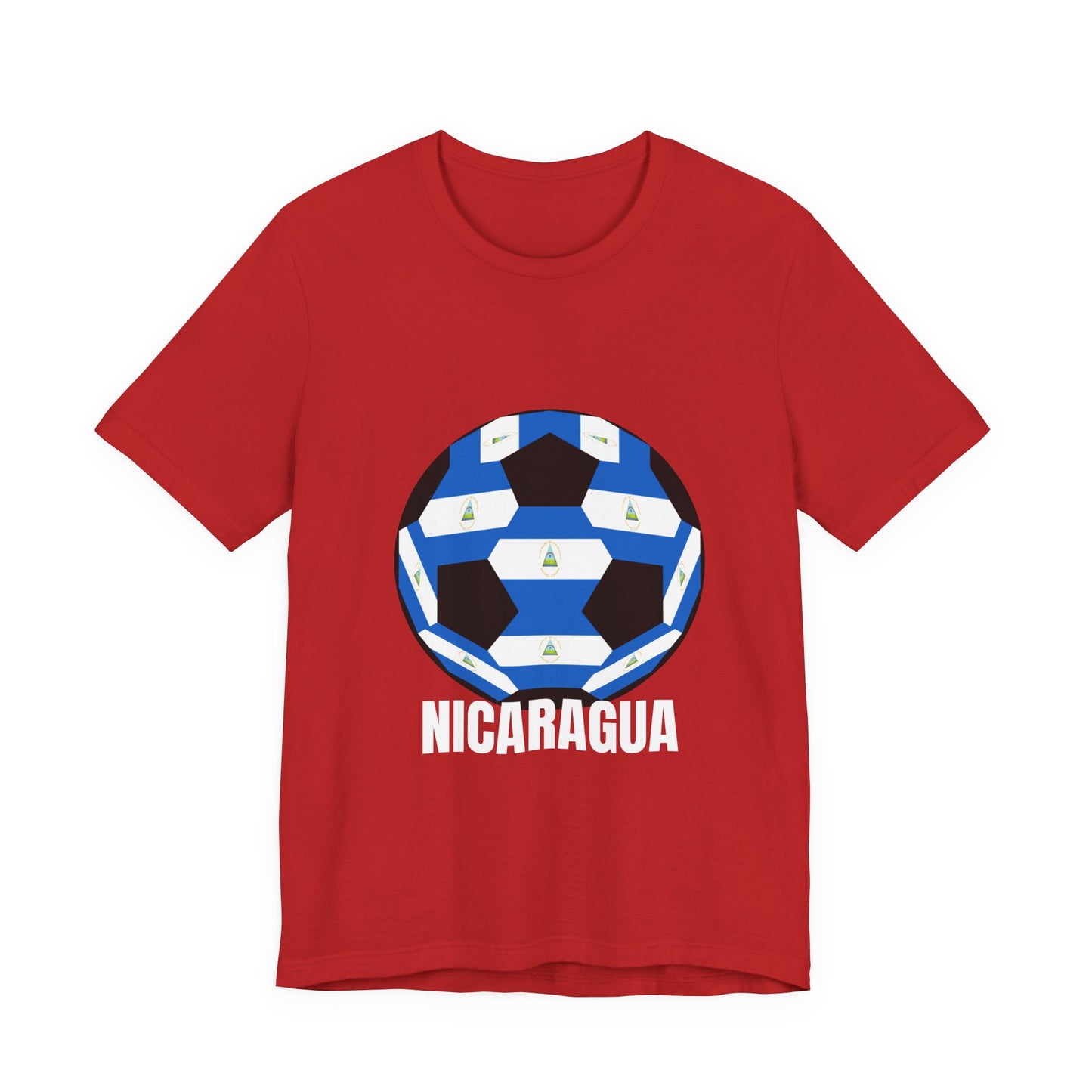 Nicaragua Fan Specialty Soccer Ball Design T Shirt