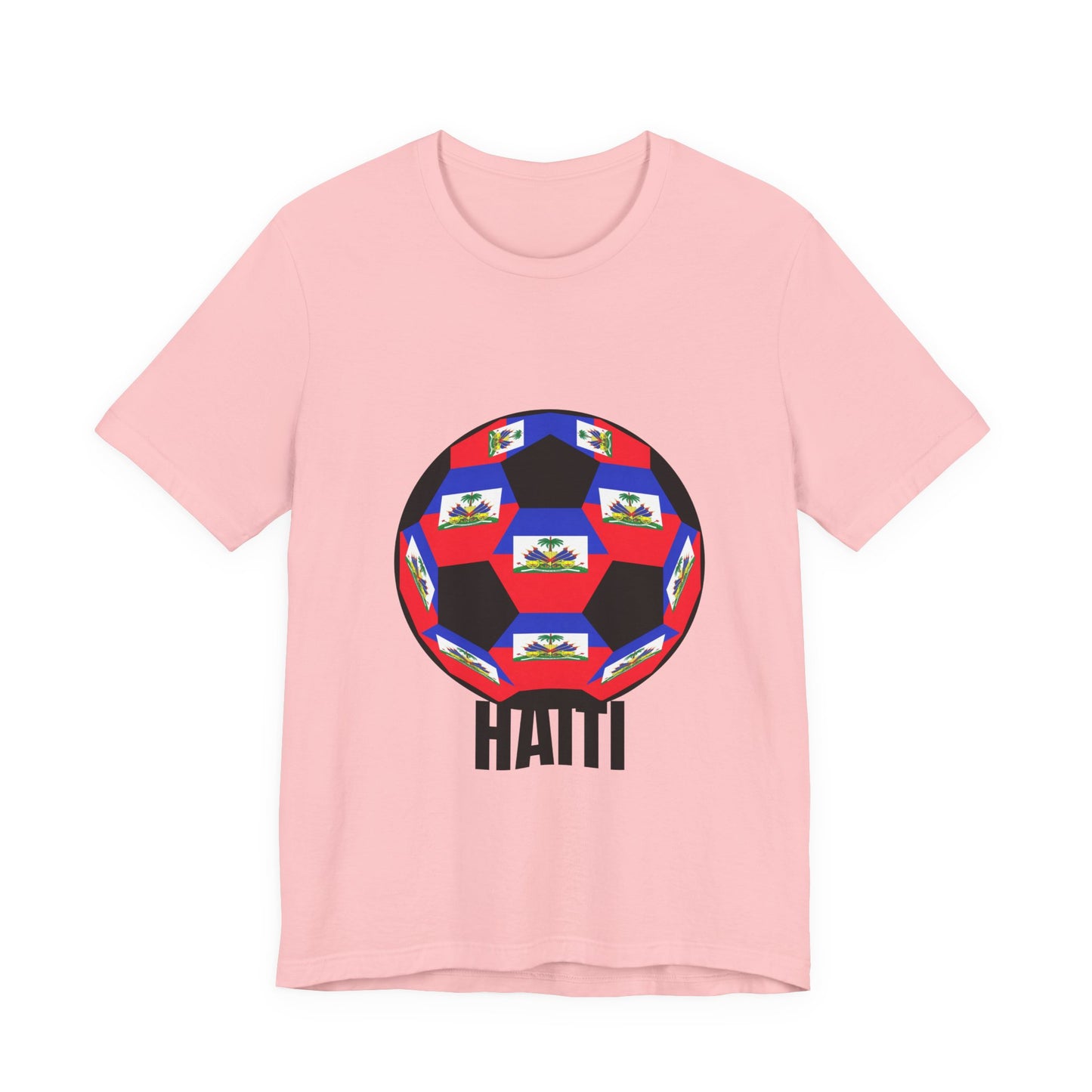 Haiti Fan Specialty Soccer Ball Design T Shirt