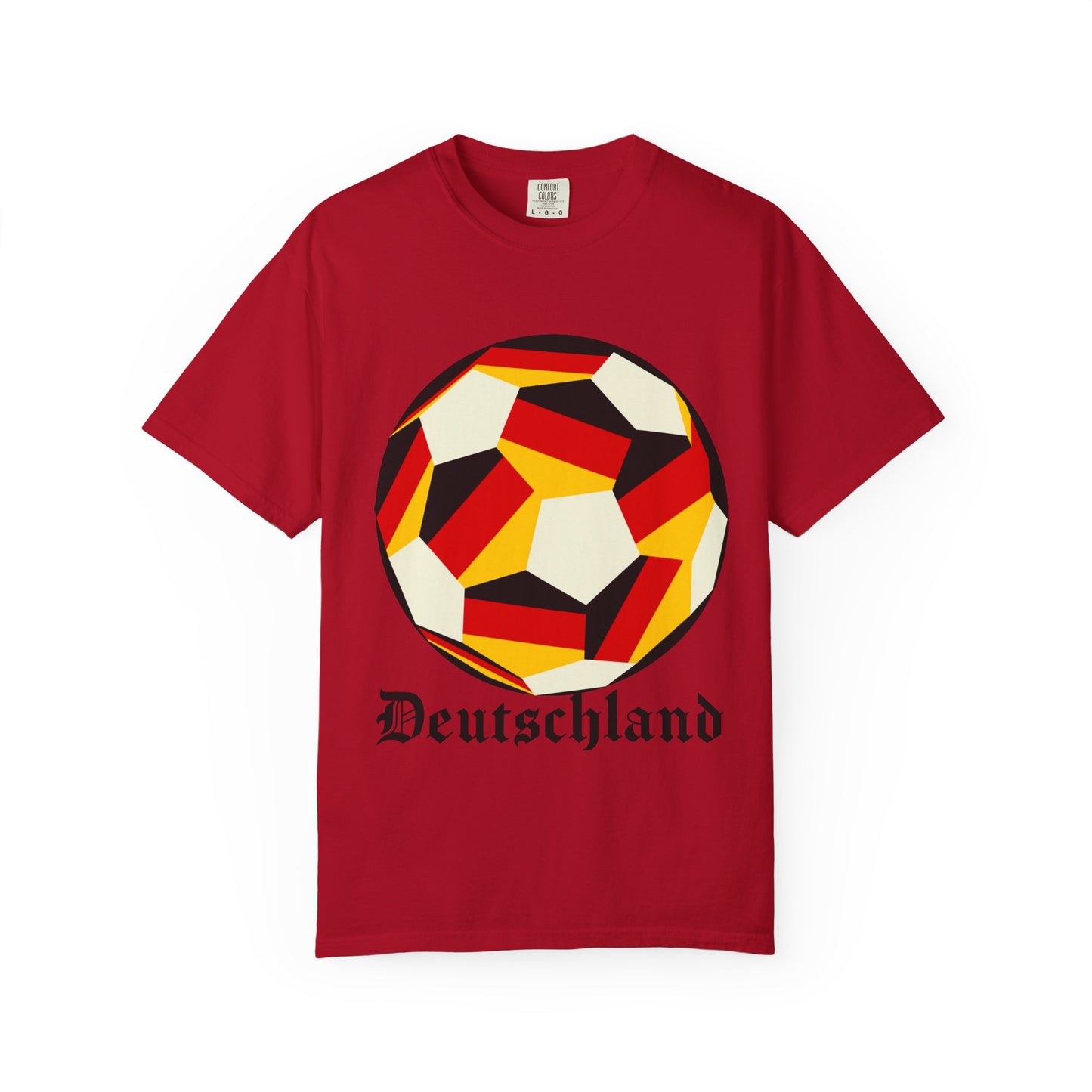 Deutschland Fan Specialty Soccer Ball Design T Shirt