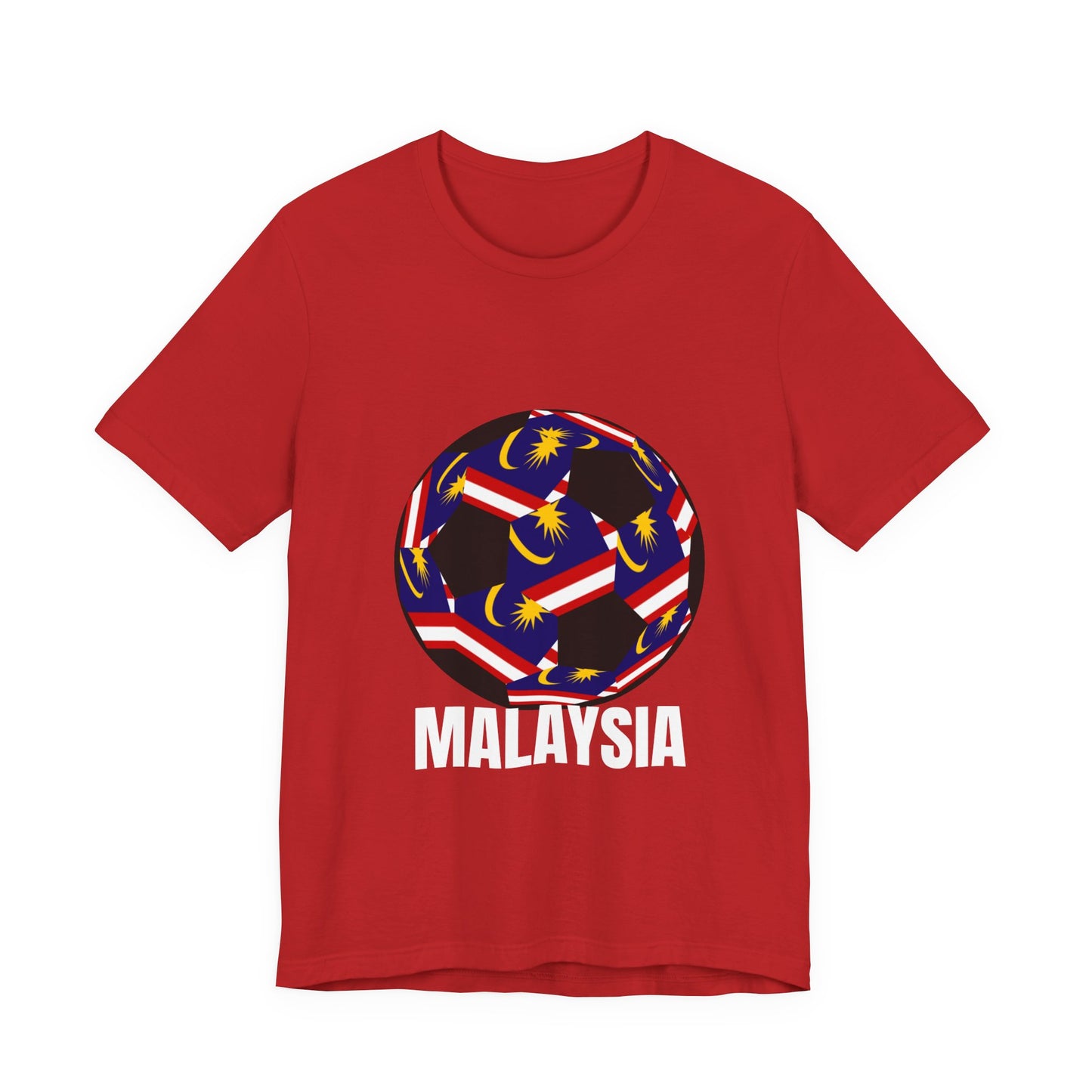 Malaysia Fan Specialty Soccer Ball Design T Shirt