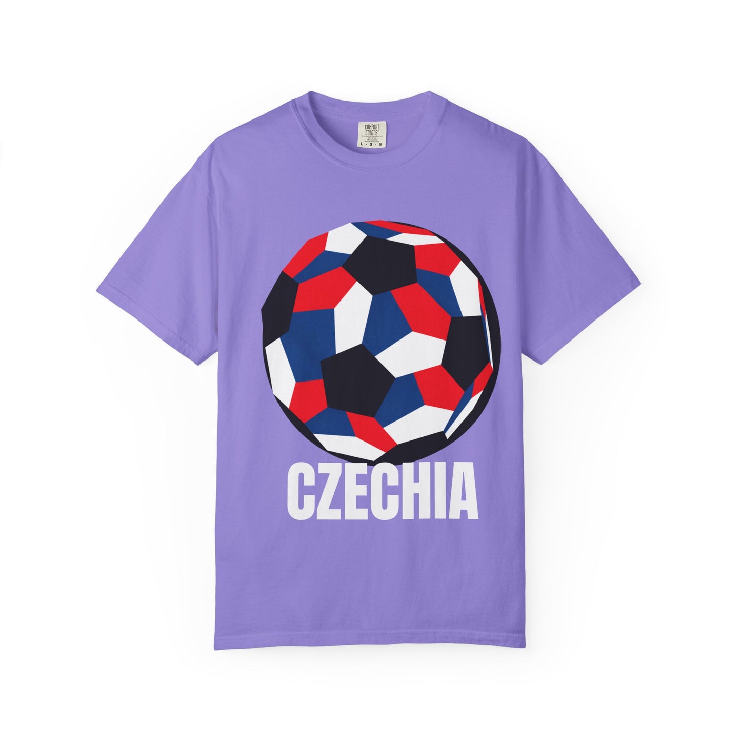 Czechia Fan Specialty Soccer Ball Design T Shirt