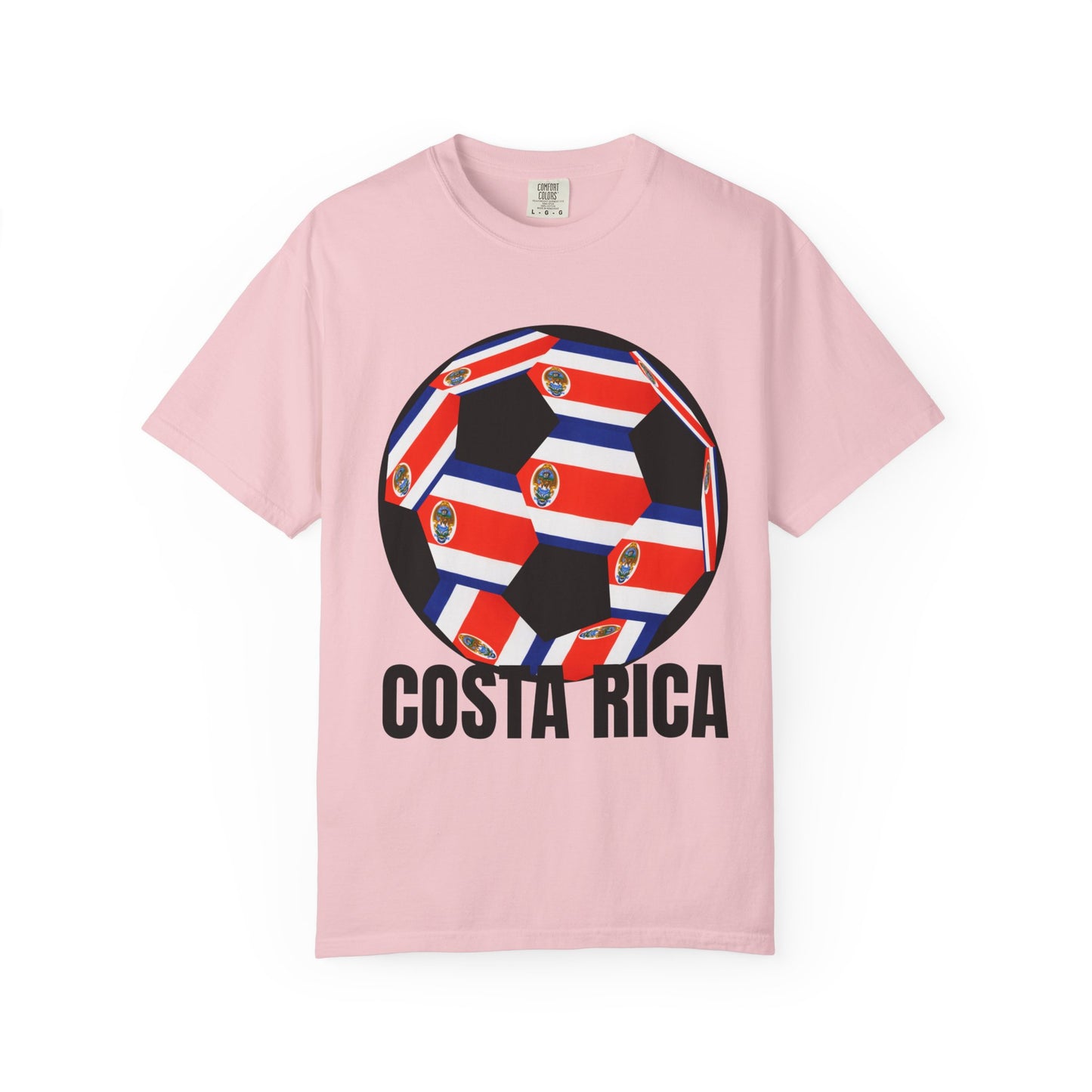 Costa Rica Fan Specialty Soccer Ball Design T Shirt