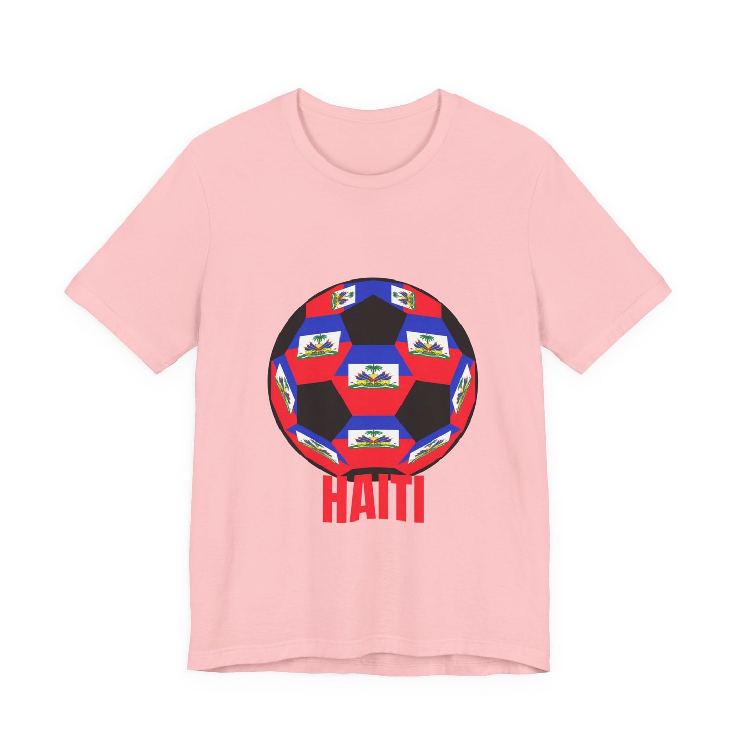Haiti Fan Specialty Soccer Ball Design T Shirt