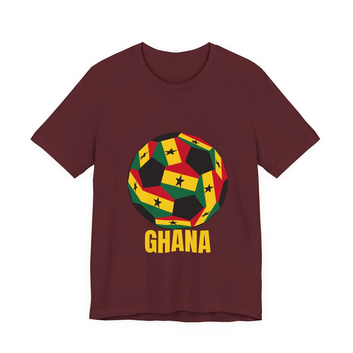 Ghana Fan Specialty Soccer Ball Design T Shirt