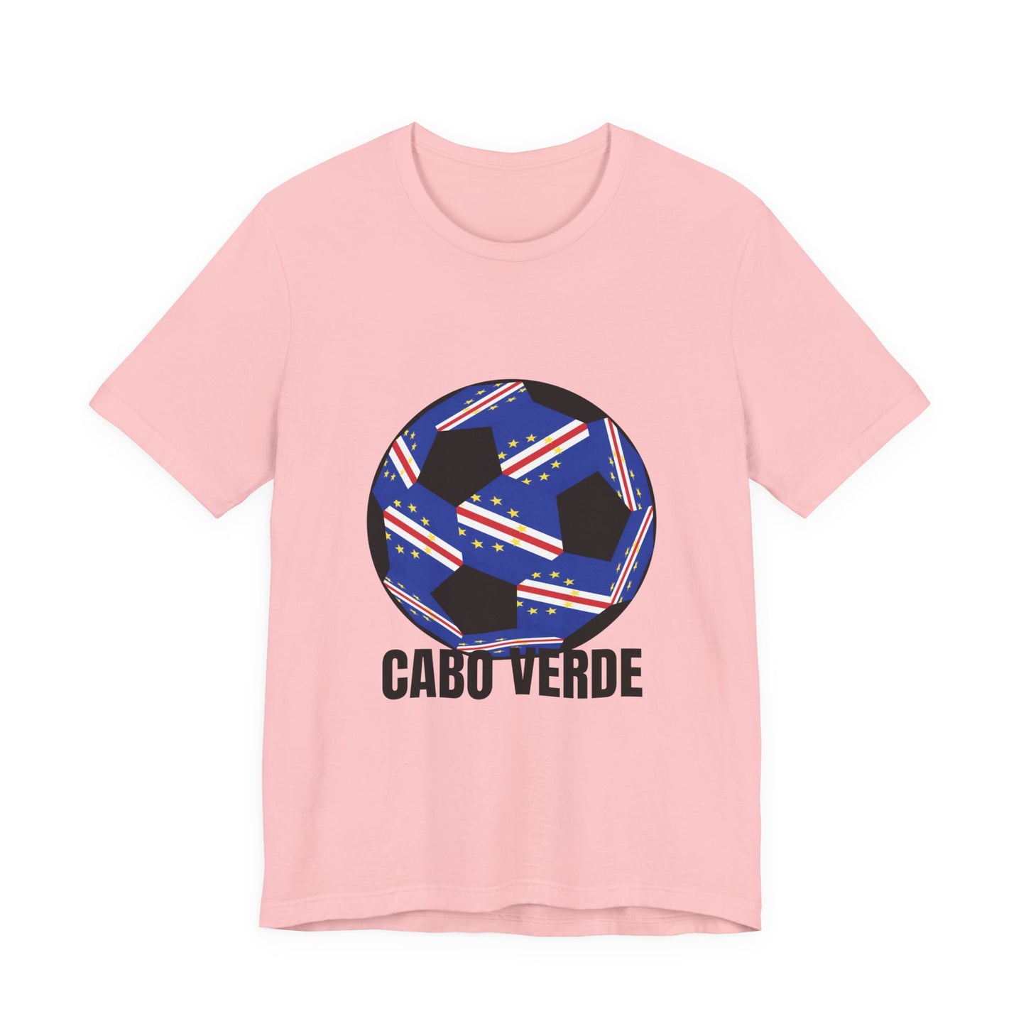 Cabo Verde Fan Specialty Soccer Ball Design T Shirt
