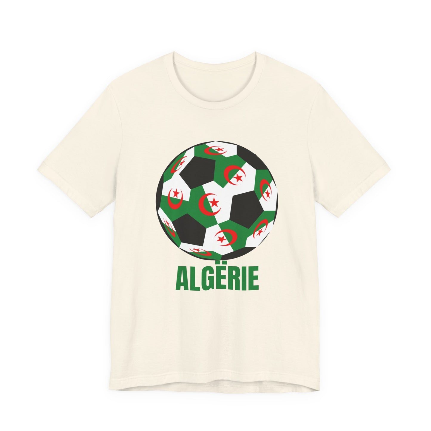 ALGËRIE Fan Specialty Soccer Ball Design T Shirt