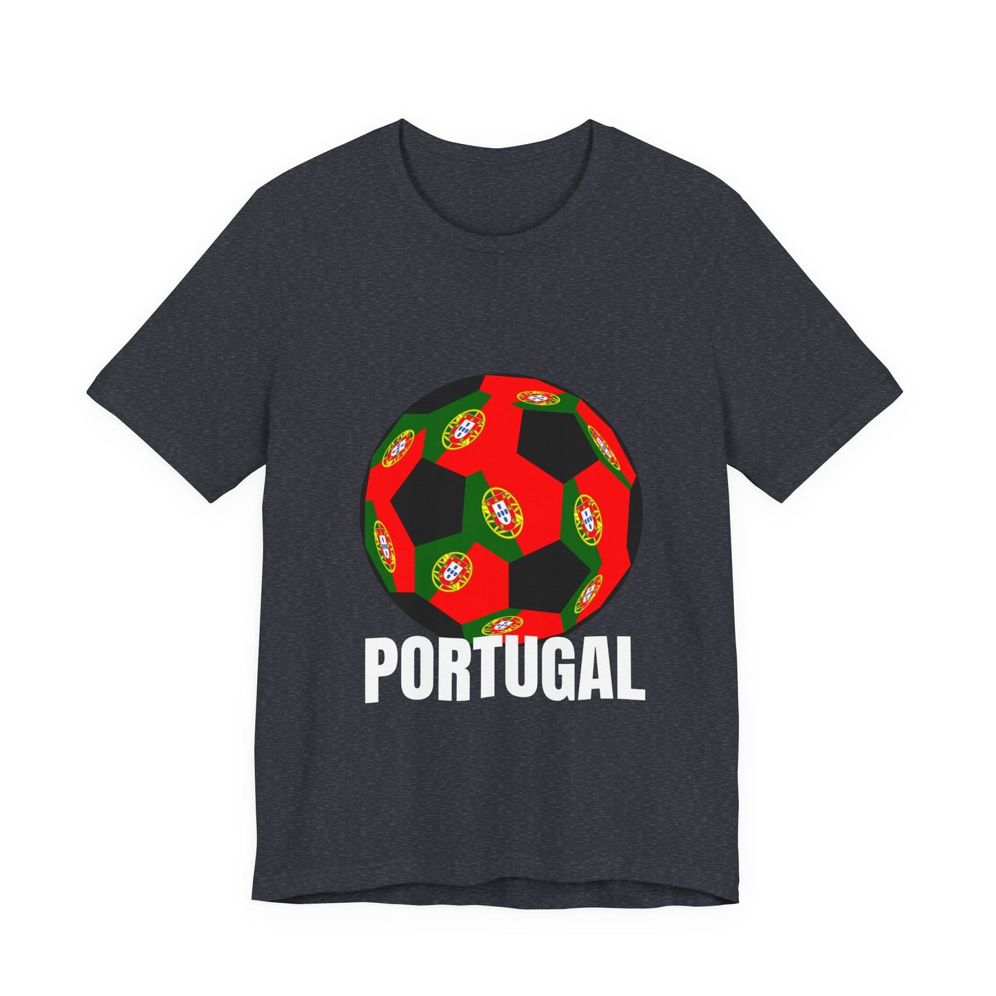 Portugal Fan Specialty Soccer Ball Design T Shirt
