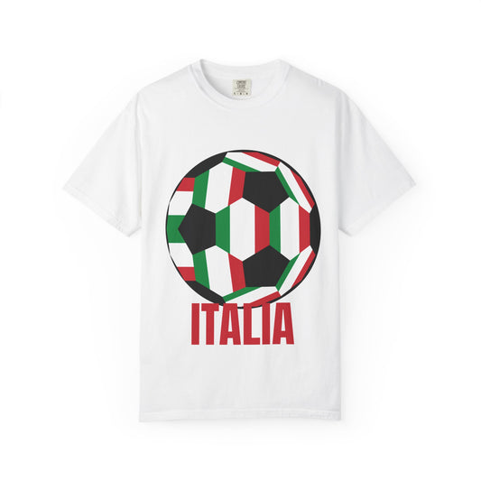 Italia Fan Specialty Soccer Ball Design T Shirt