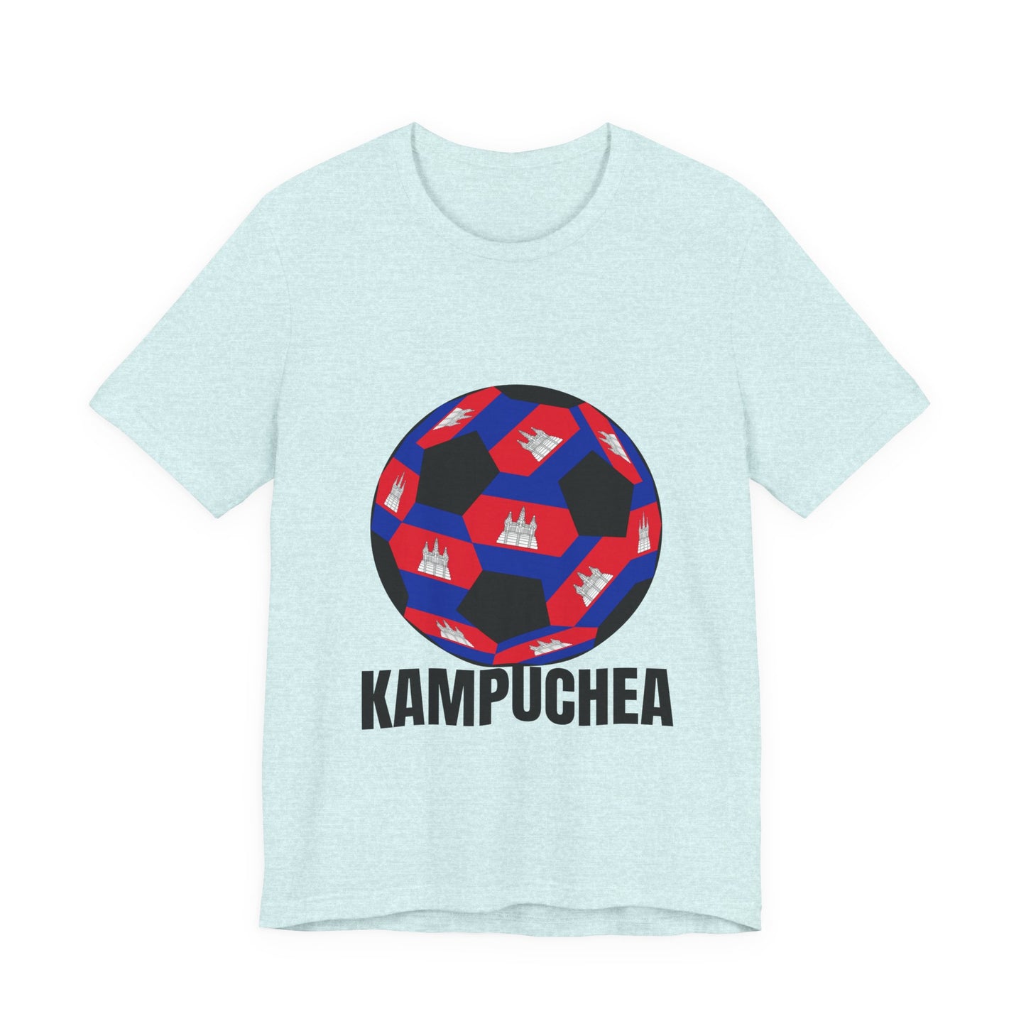 Kampuchea Fan Specialty Soccer Ball Design T Shirt