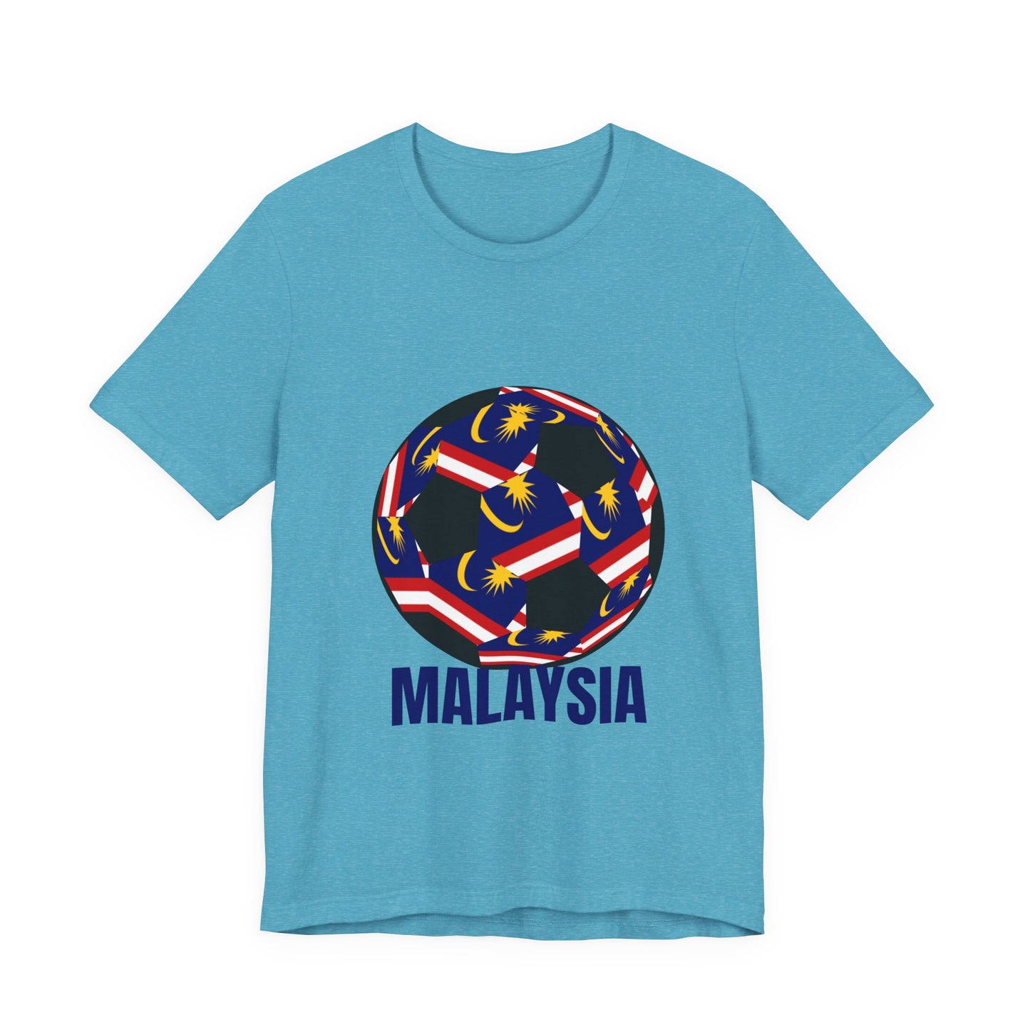 Malaysia Fan Specialty Soccer Ball Design T Shirt