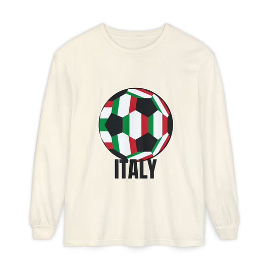 Italy Fan Specialty Soccer Ball Design T Shirt