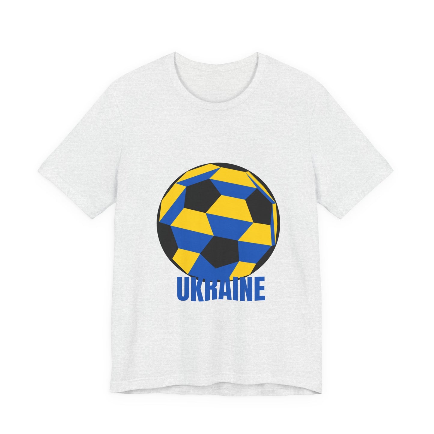 Ukraine Fan Specialty Soccer Ball Design T Shirt