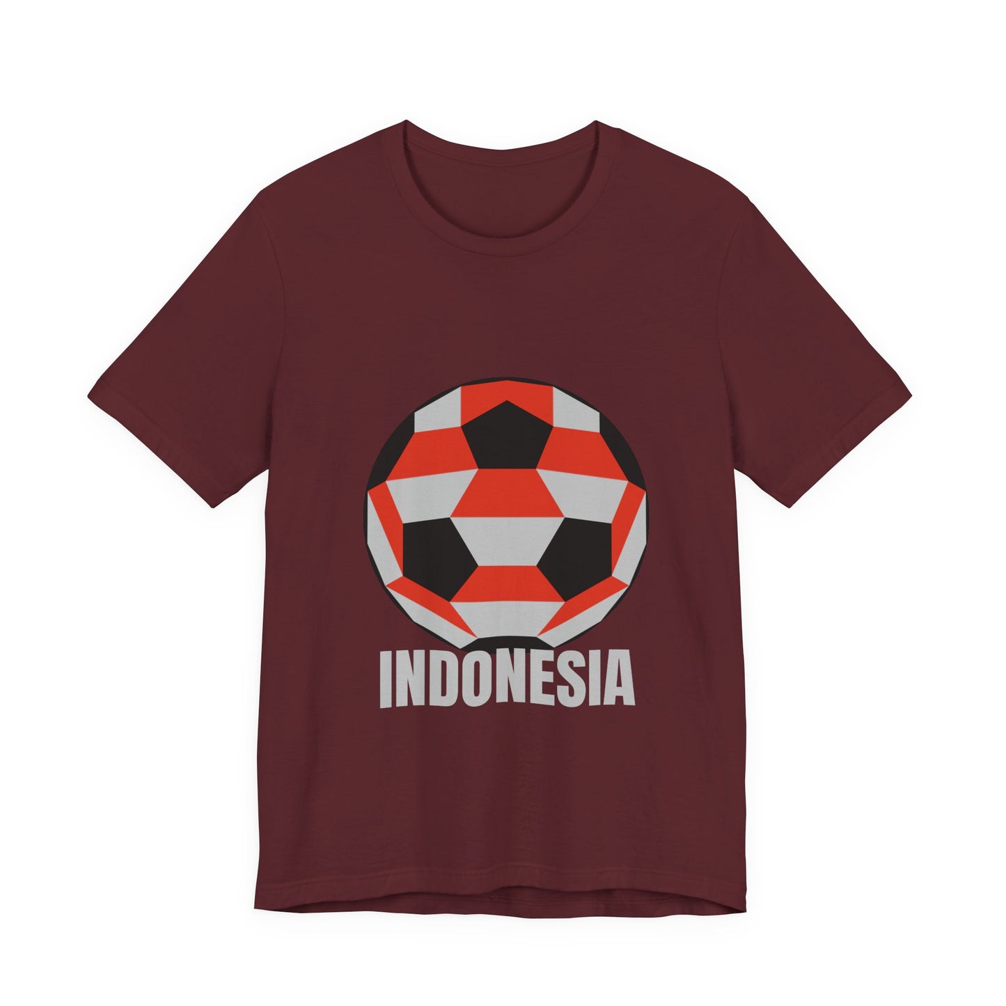 Indonesia Fan Specialty Soccer Ball Design T Shirt