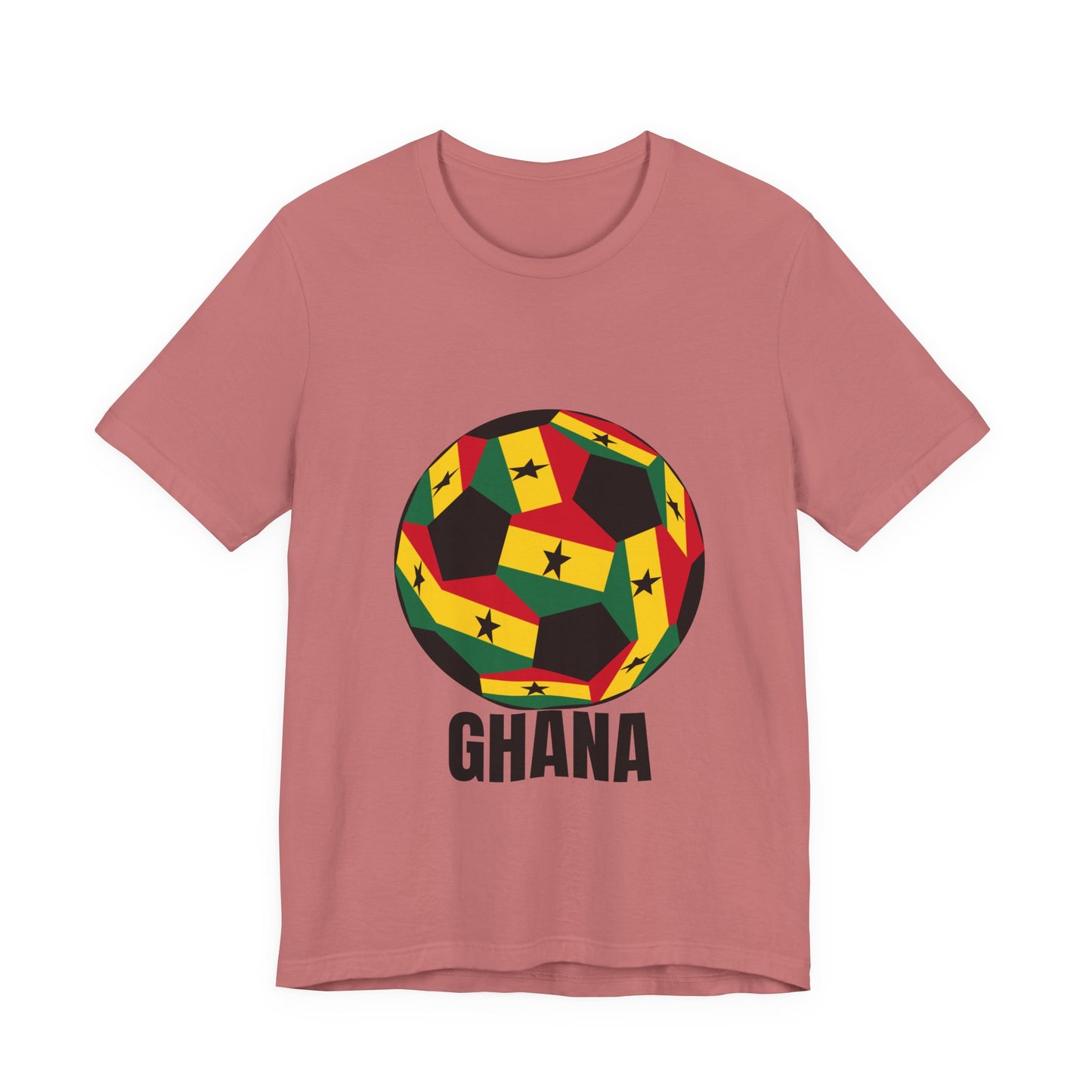 Ghana Fan Specialty Soccer Ball Design T Shirt