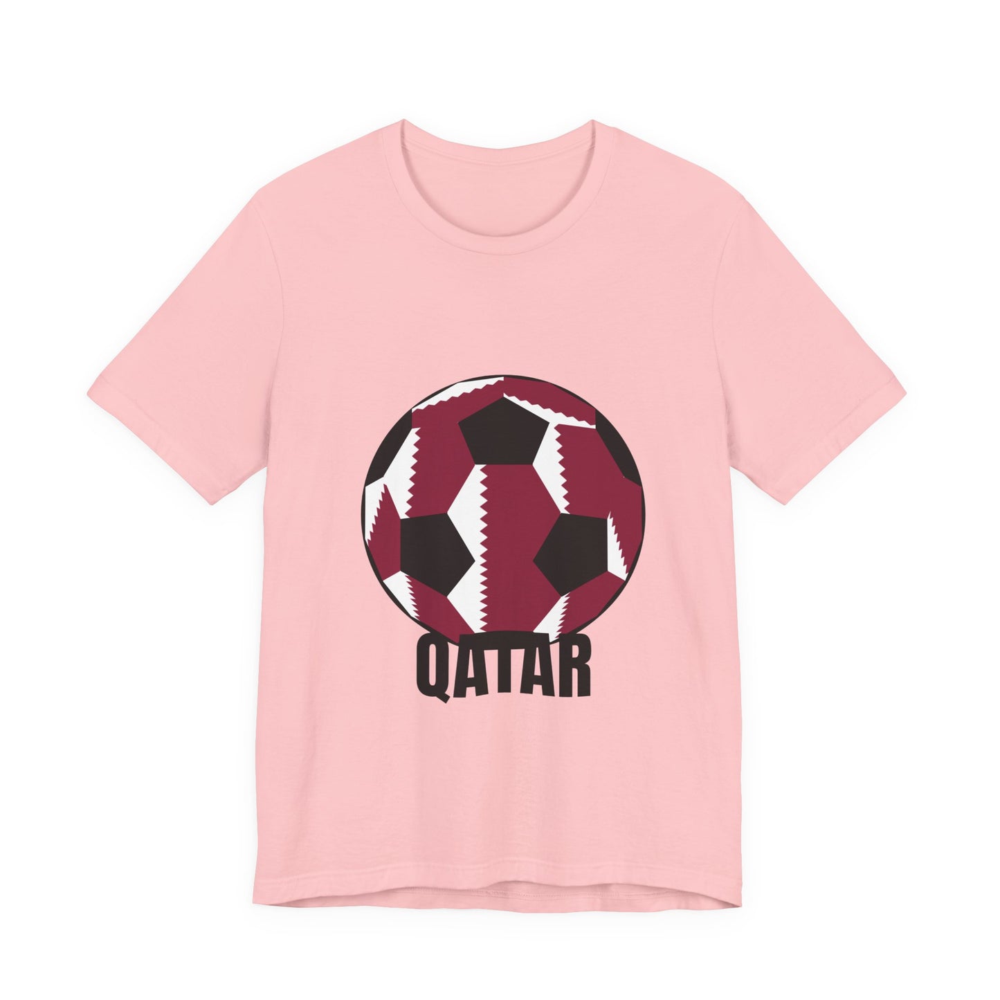 Qatar Fan Specialty Soccer Ball Design T Shirt