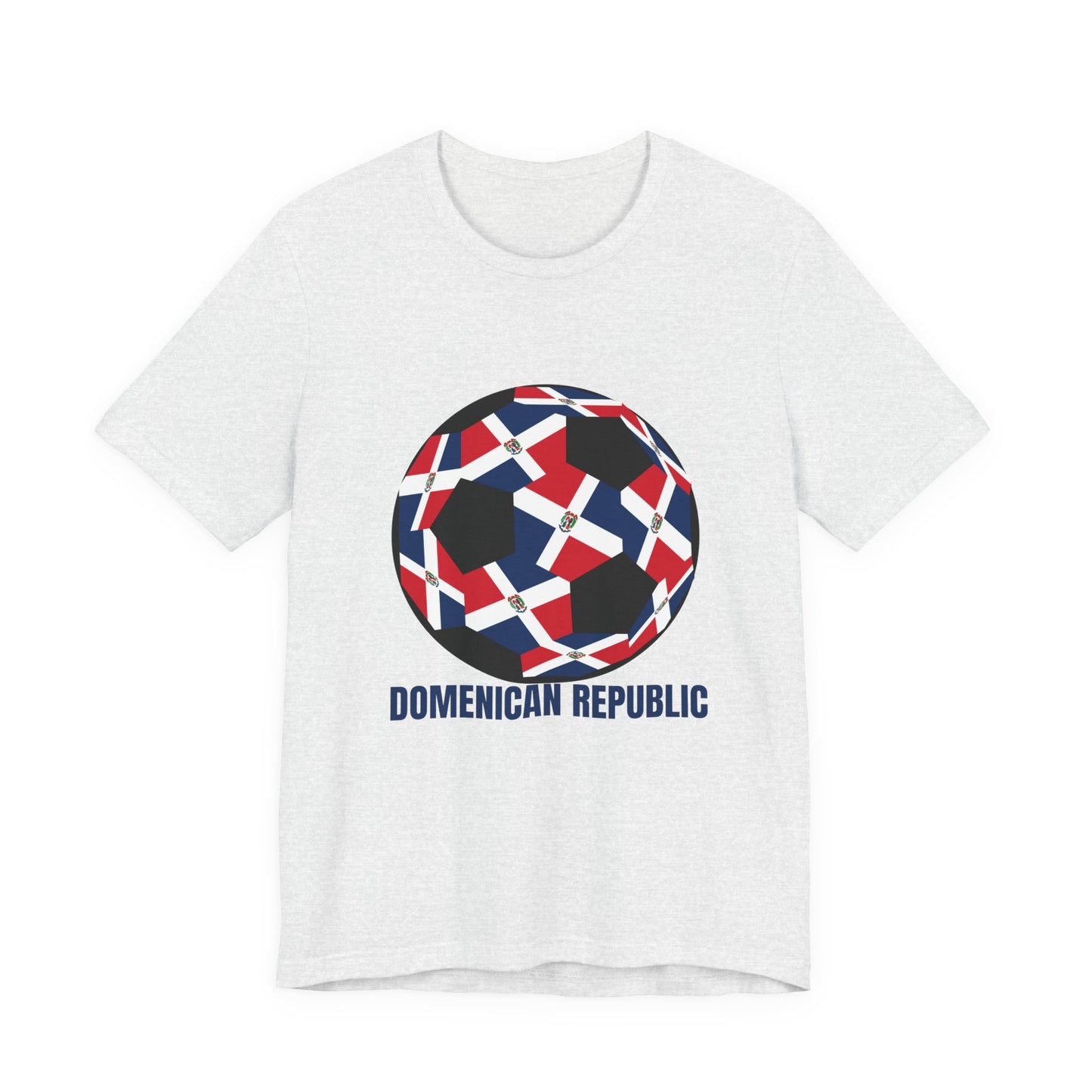 Domenican Republic Fan Specialty Soccer Ball Design T Shirt