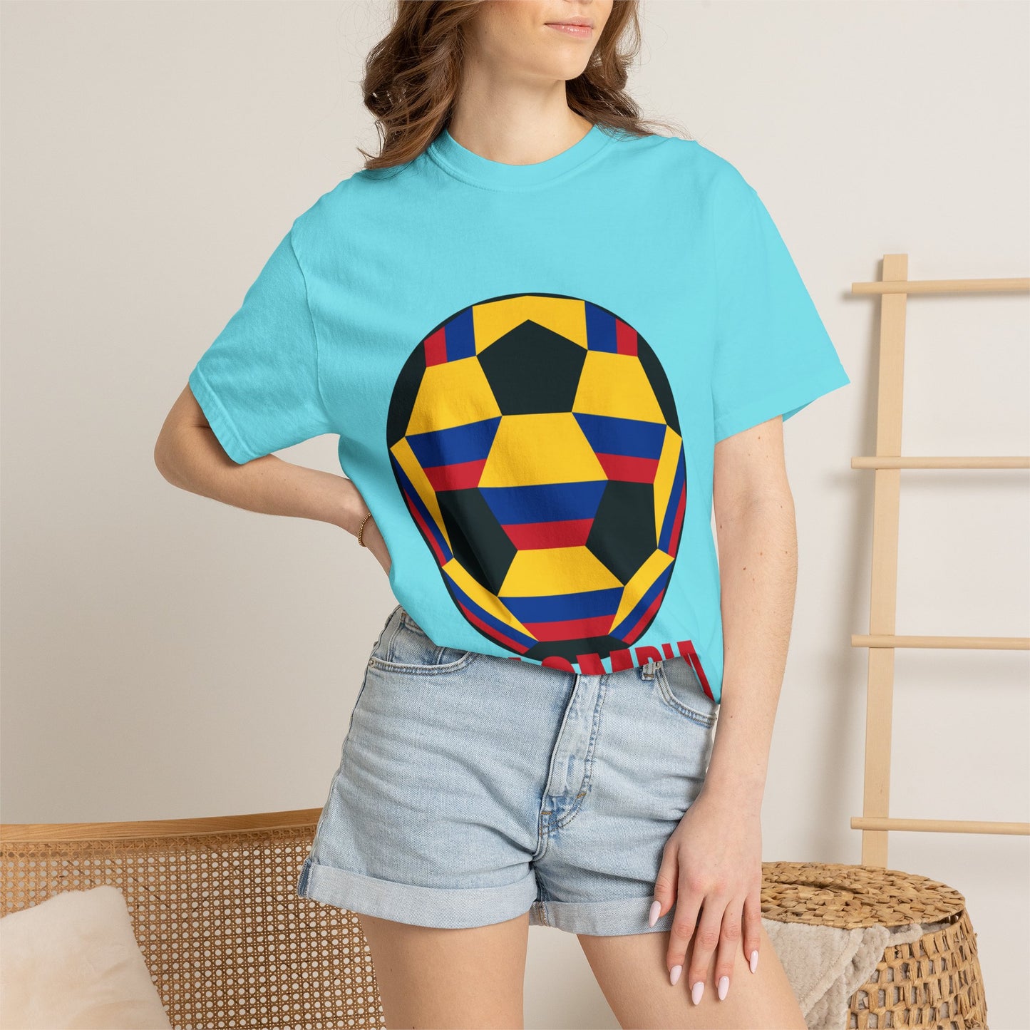 Columbia Fan Specialty Soccer Ball Design T Shirt