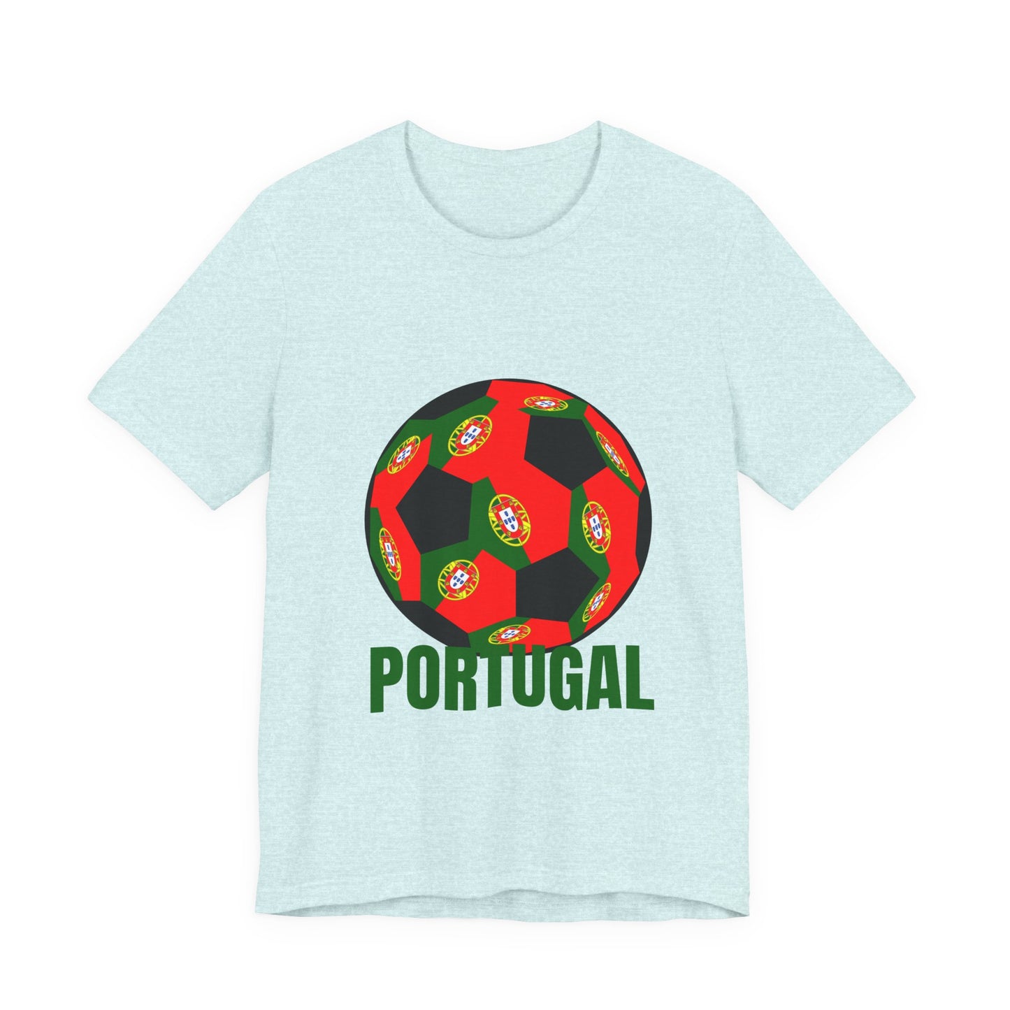 Portugal Fan Specialty Soccer Ball Design T Shirt