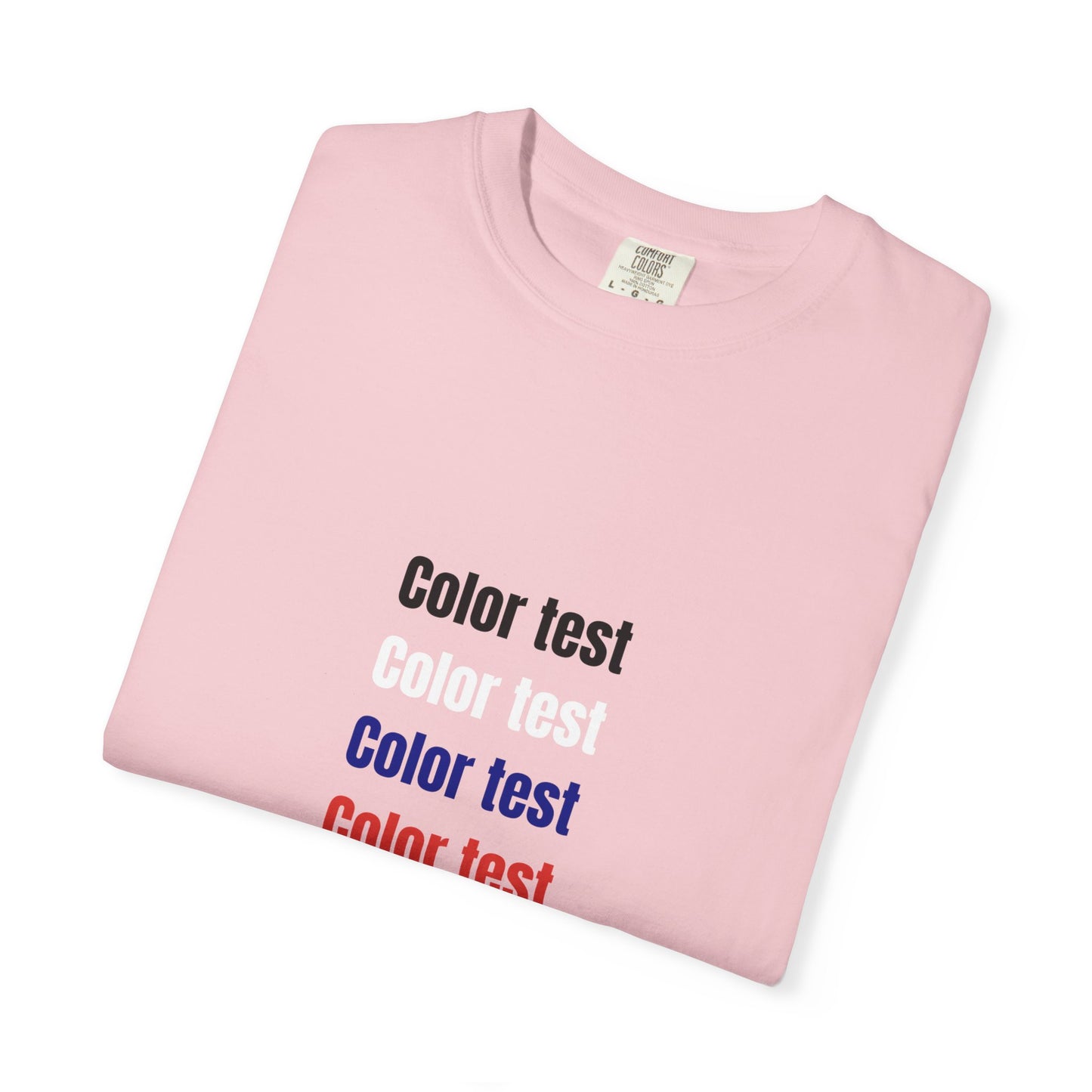 Color Test T-Shirt — Minimalist Text Graphic Tee