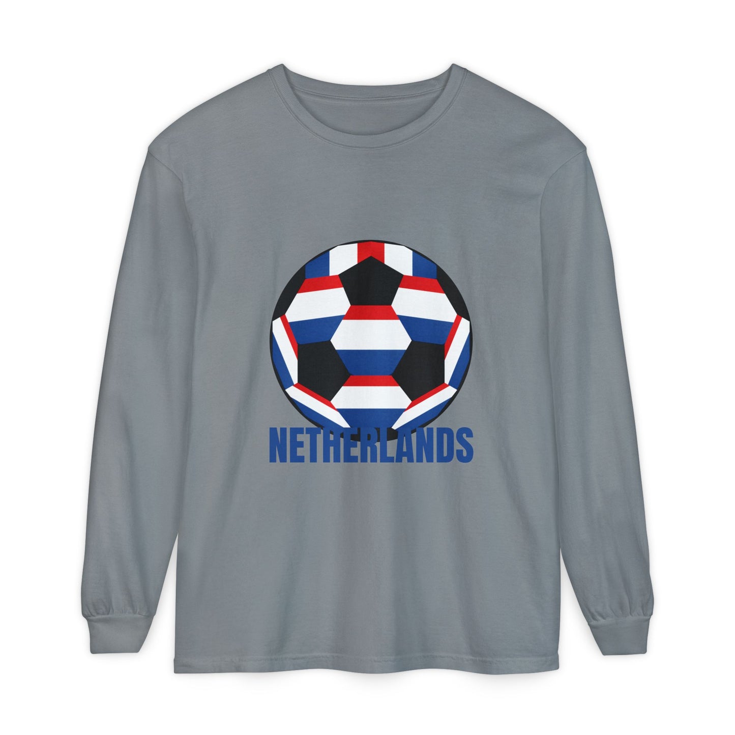 Netherlands Fan Specialty Soccer Ball Long Sleeve Tee
