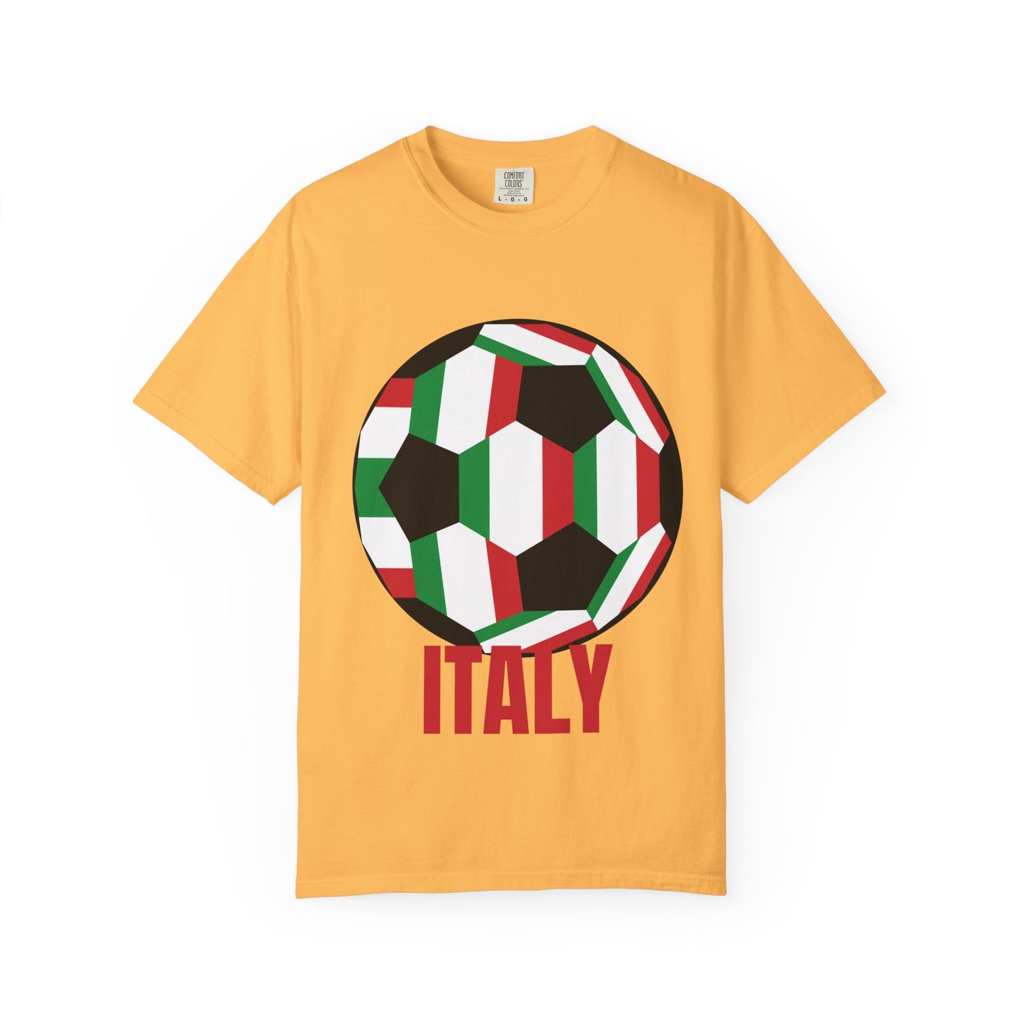 Italy Fan Specialty Soccer Ball Design T Shirt