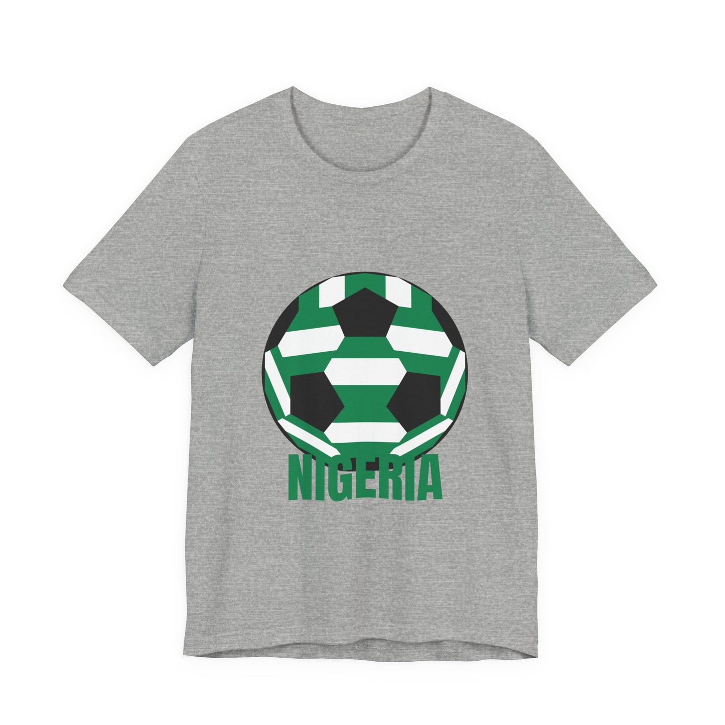 Nigeria Fan Specialty Soccer Ball Design T Shirt