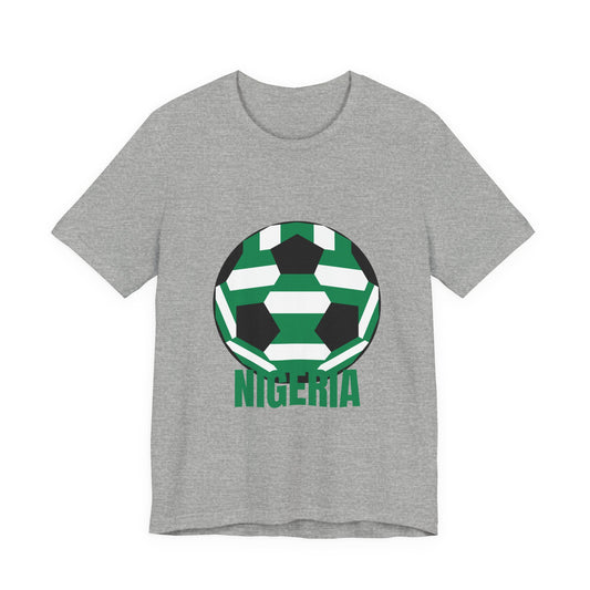 Nigeria Fan Specialty Soccer Ball Design T Shirt